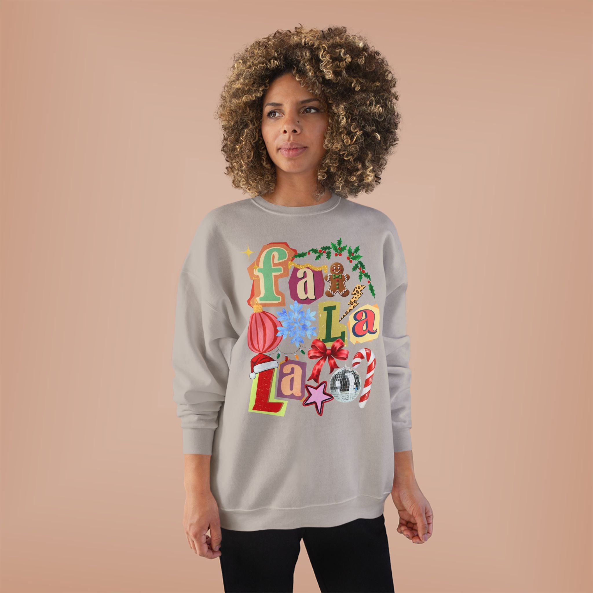 Festive Fa La La Eco-Friendly Sweatshirt