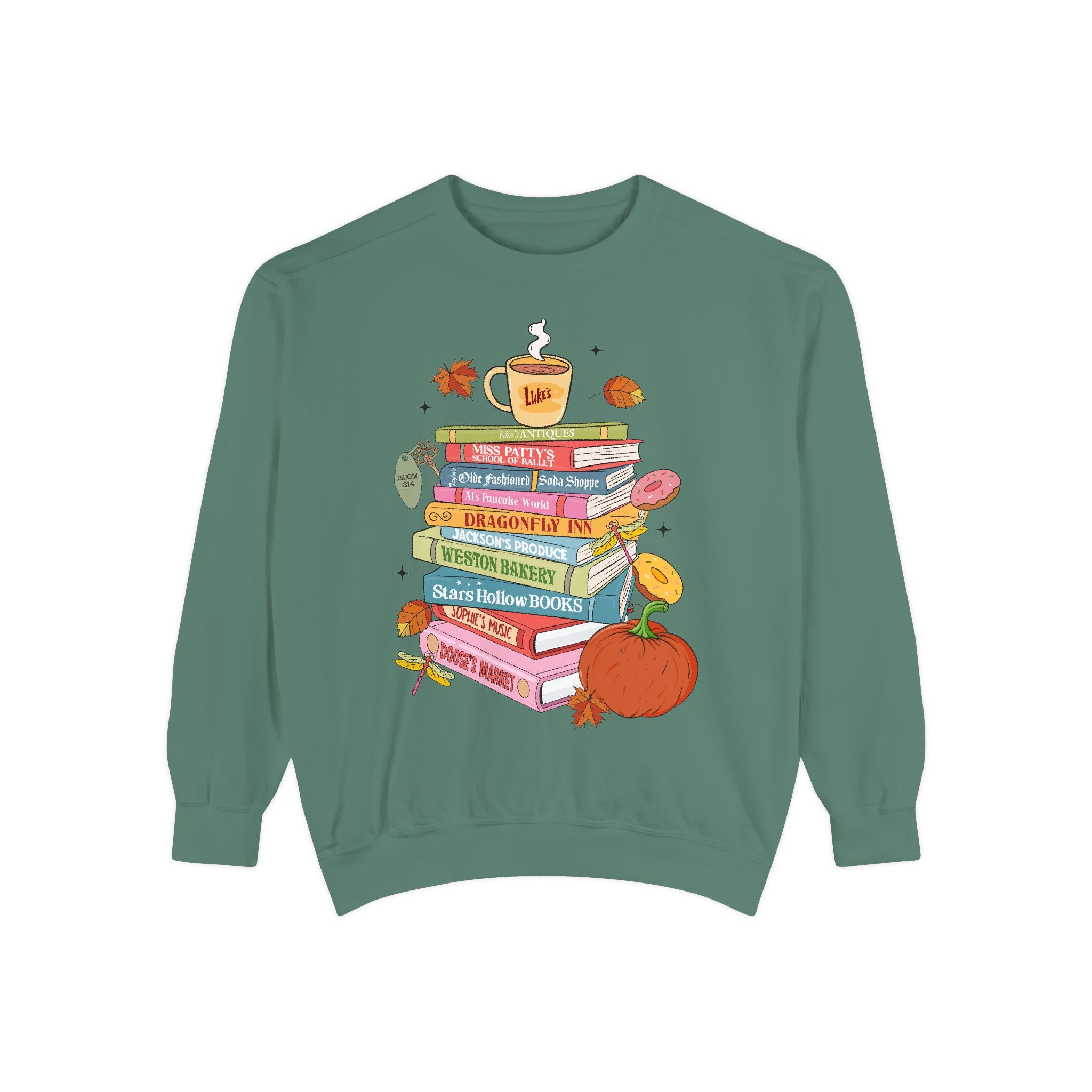 Gilmore Girls Book Girl Garment-Dyed Sweatshirt