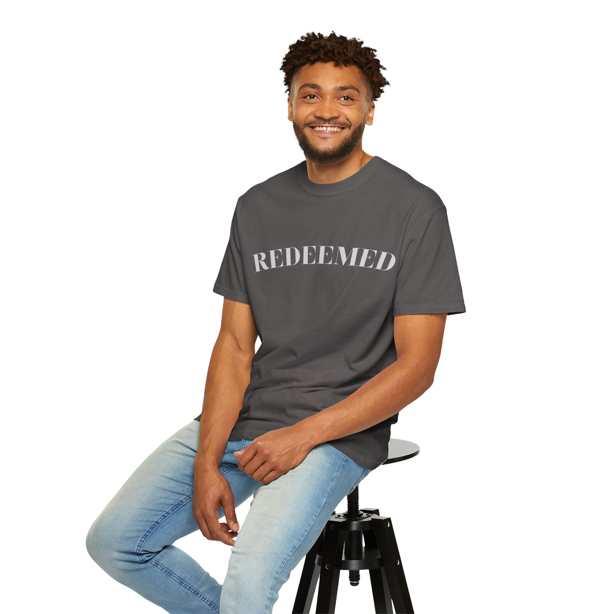 Redeemed Garment-Dyed T-Shirt, Christian Apparel