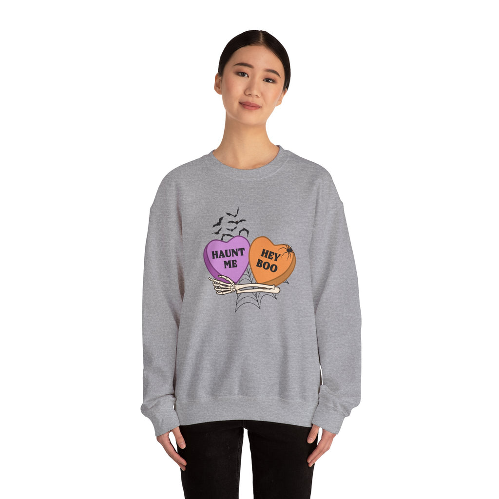 Halloween Candy Heart Crewneck Sweatshirt
