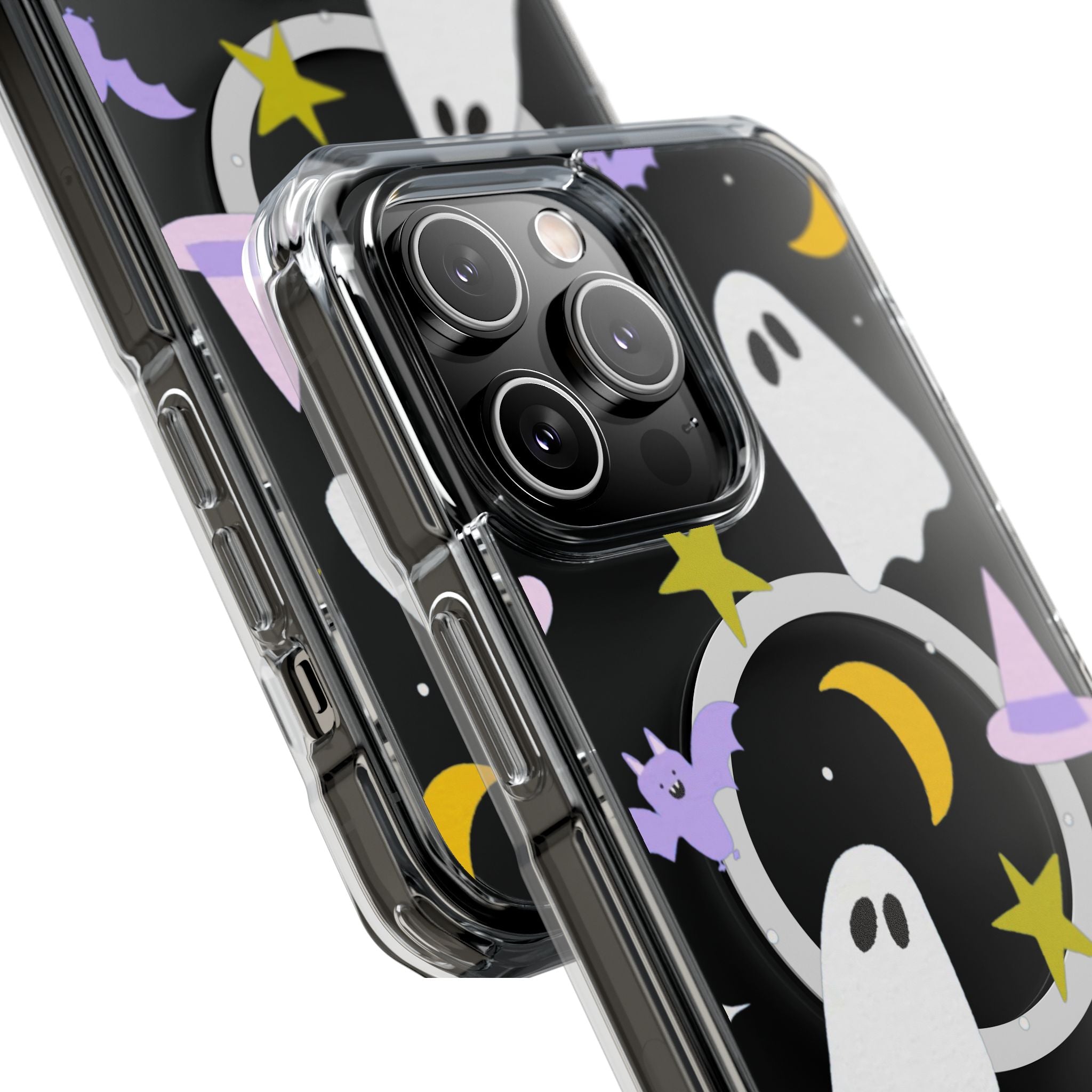 Ghost Transparent Background Magnetic Clear Impact Case