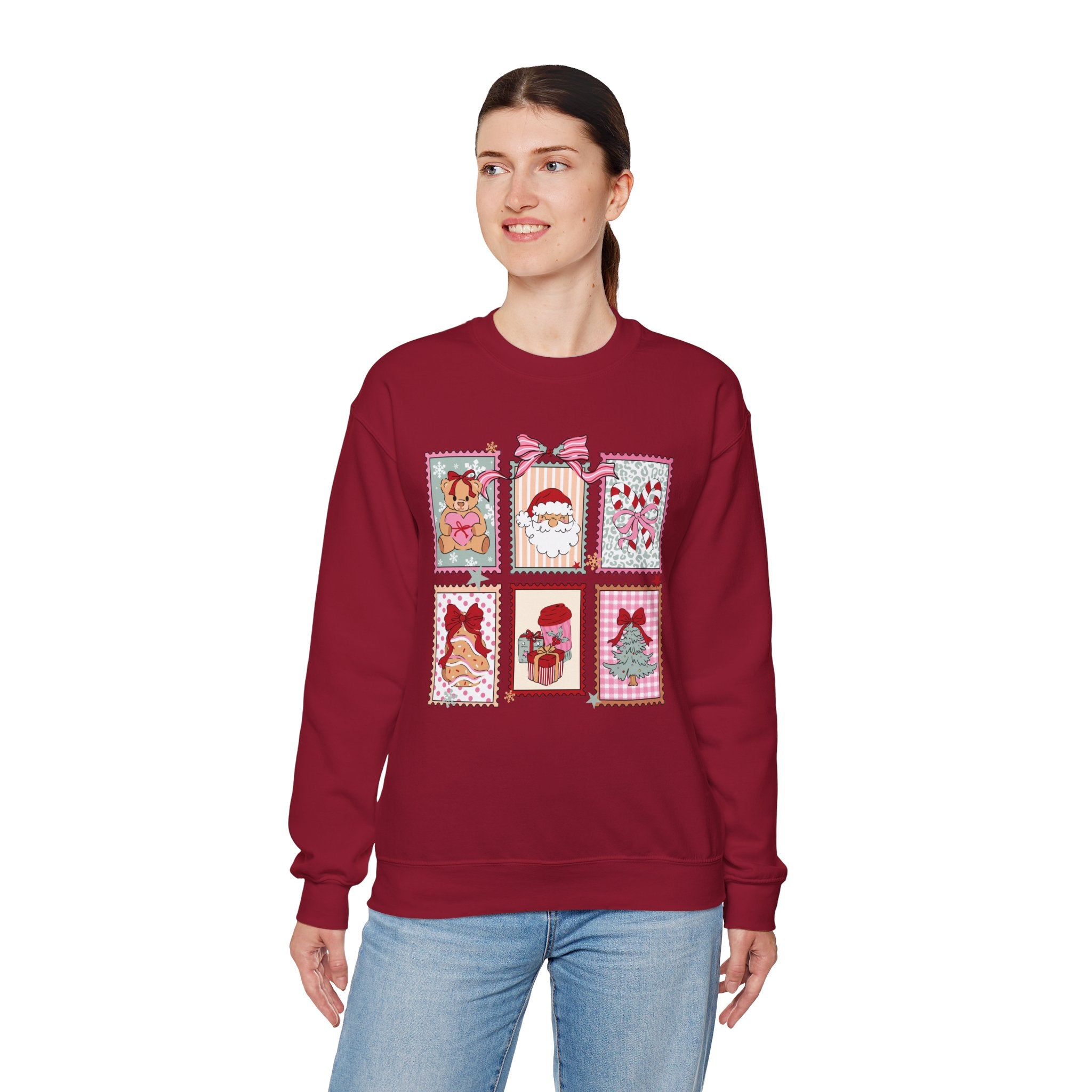 Christmas Stamp Crewneck Sweatshirt