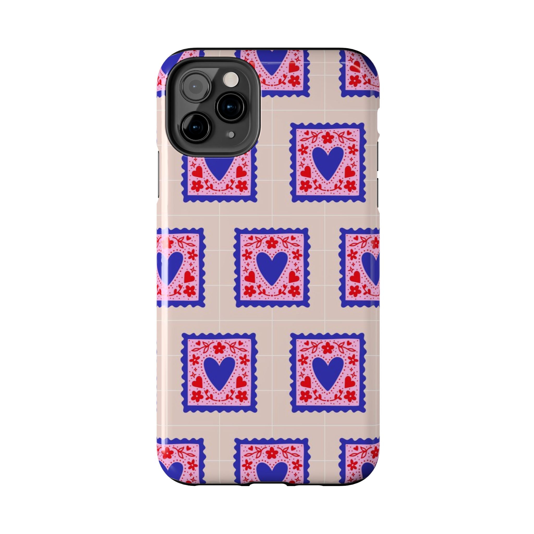 Heart Stamp Tough Phone Case