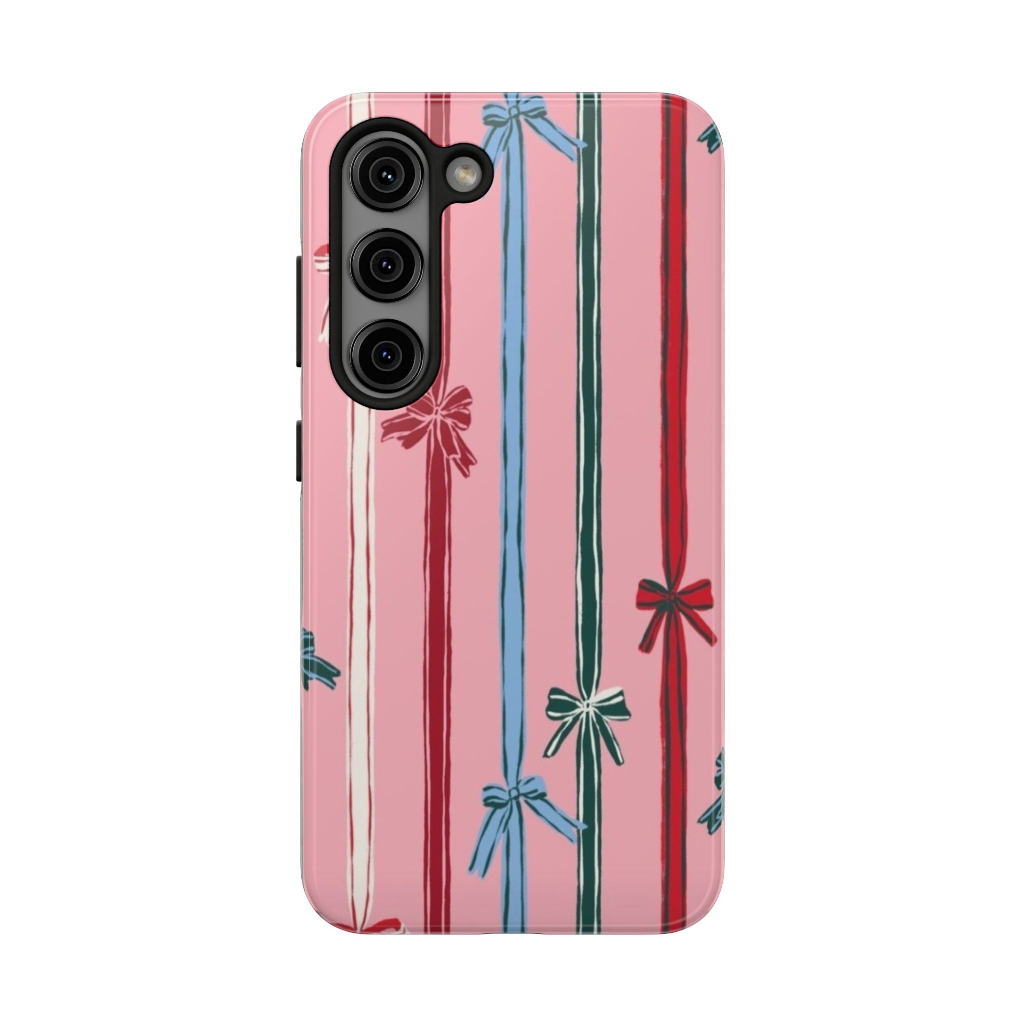 Holiday Bow Pattern Tough Phone Case