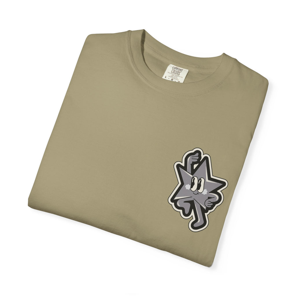 Garment-Dyed T-Shirt with 'Saved By Grace' Design