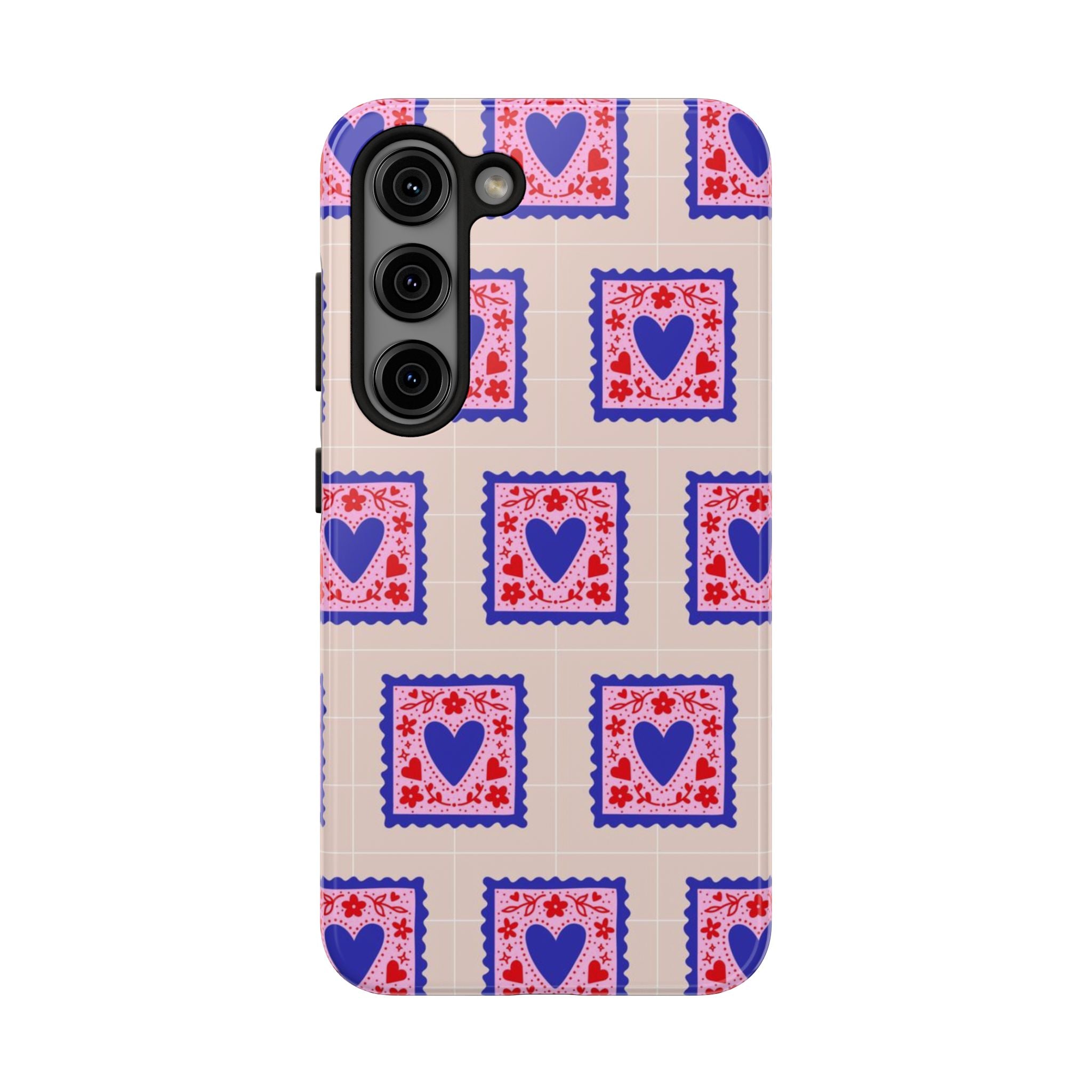 Heart Stamp Tough Phone Case