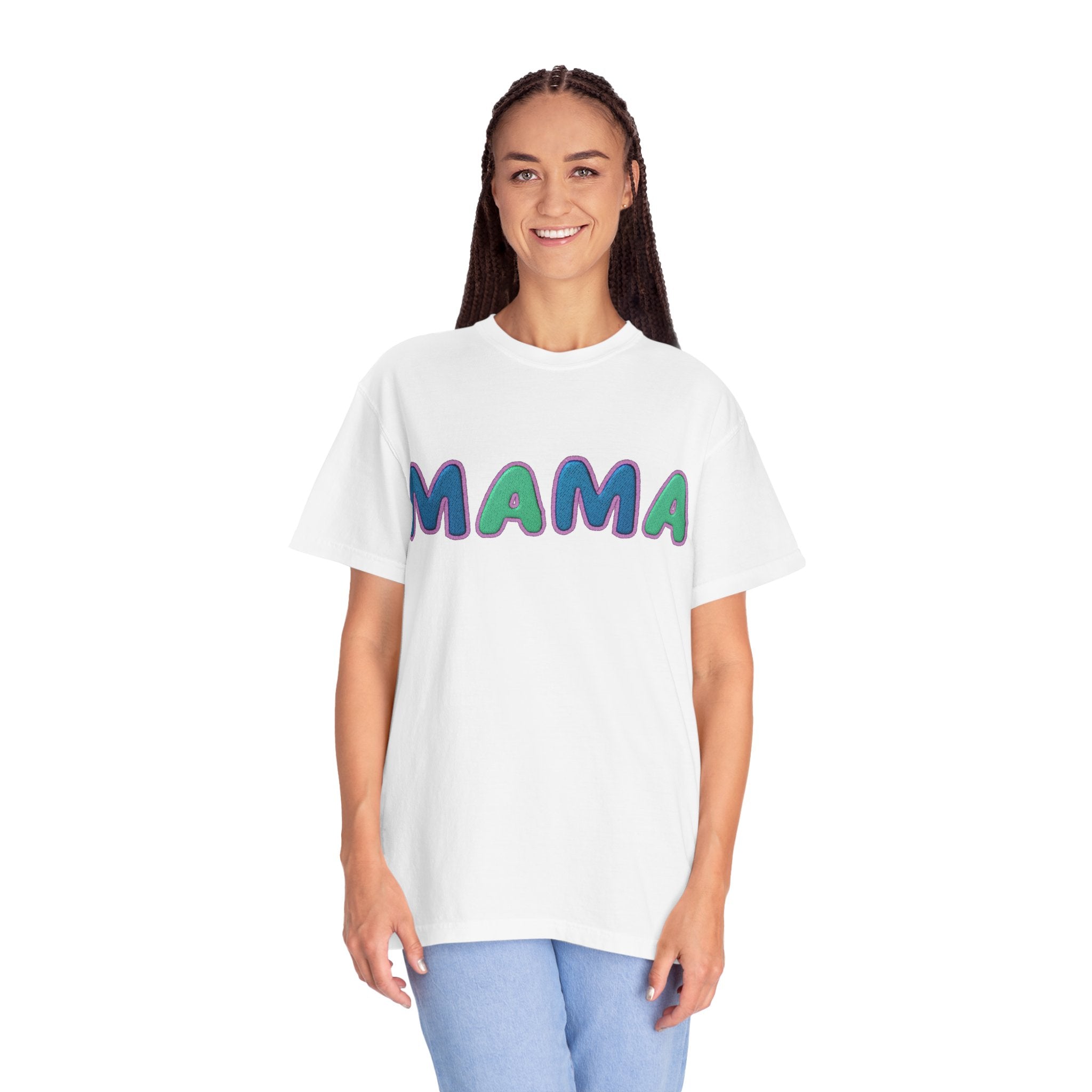 Mama T-Shirt, Garment-Dyed Top for Moms