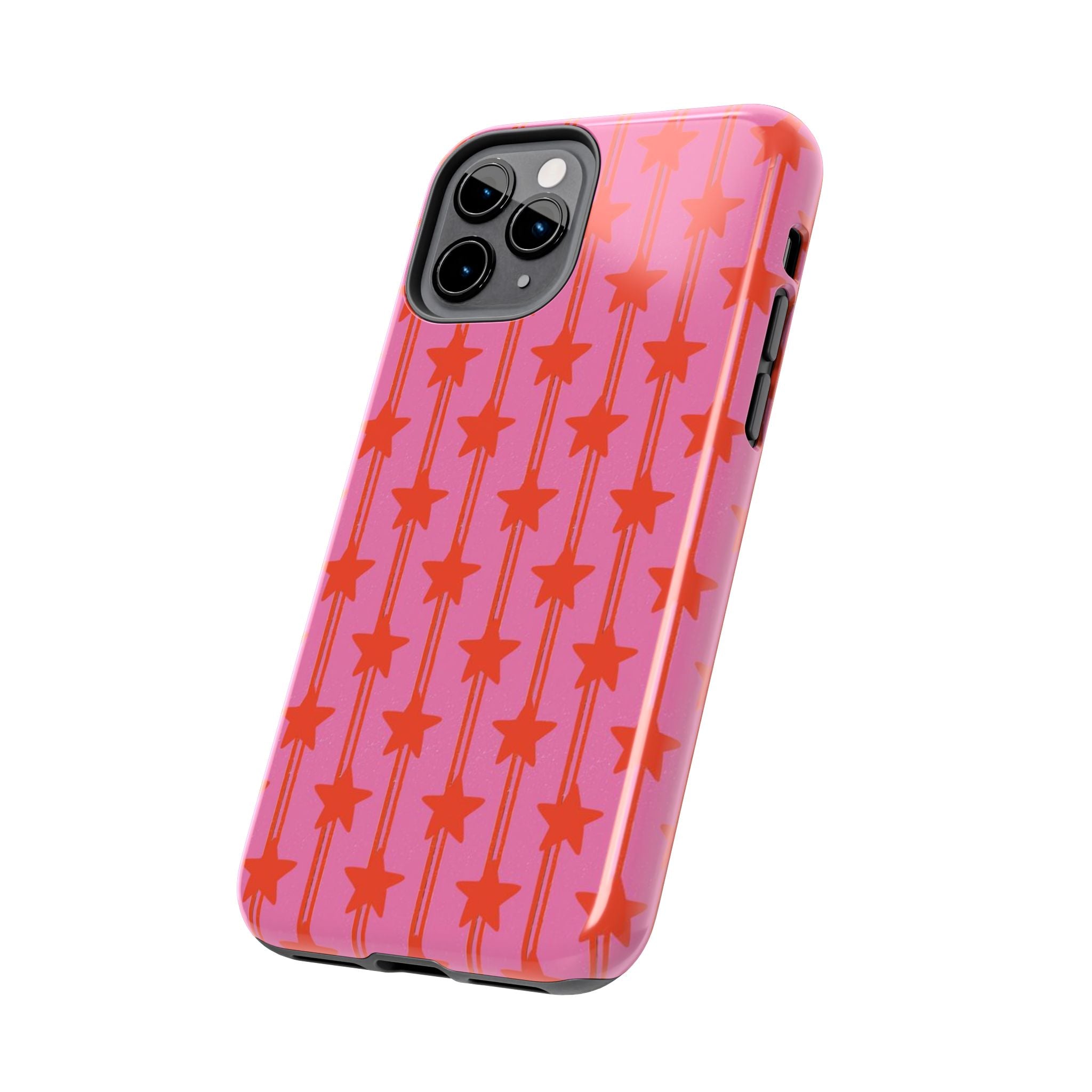 Pink Star Stripe Tough Phone Case
