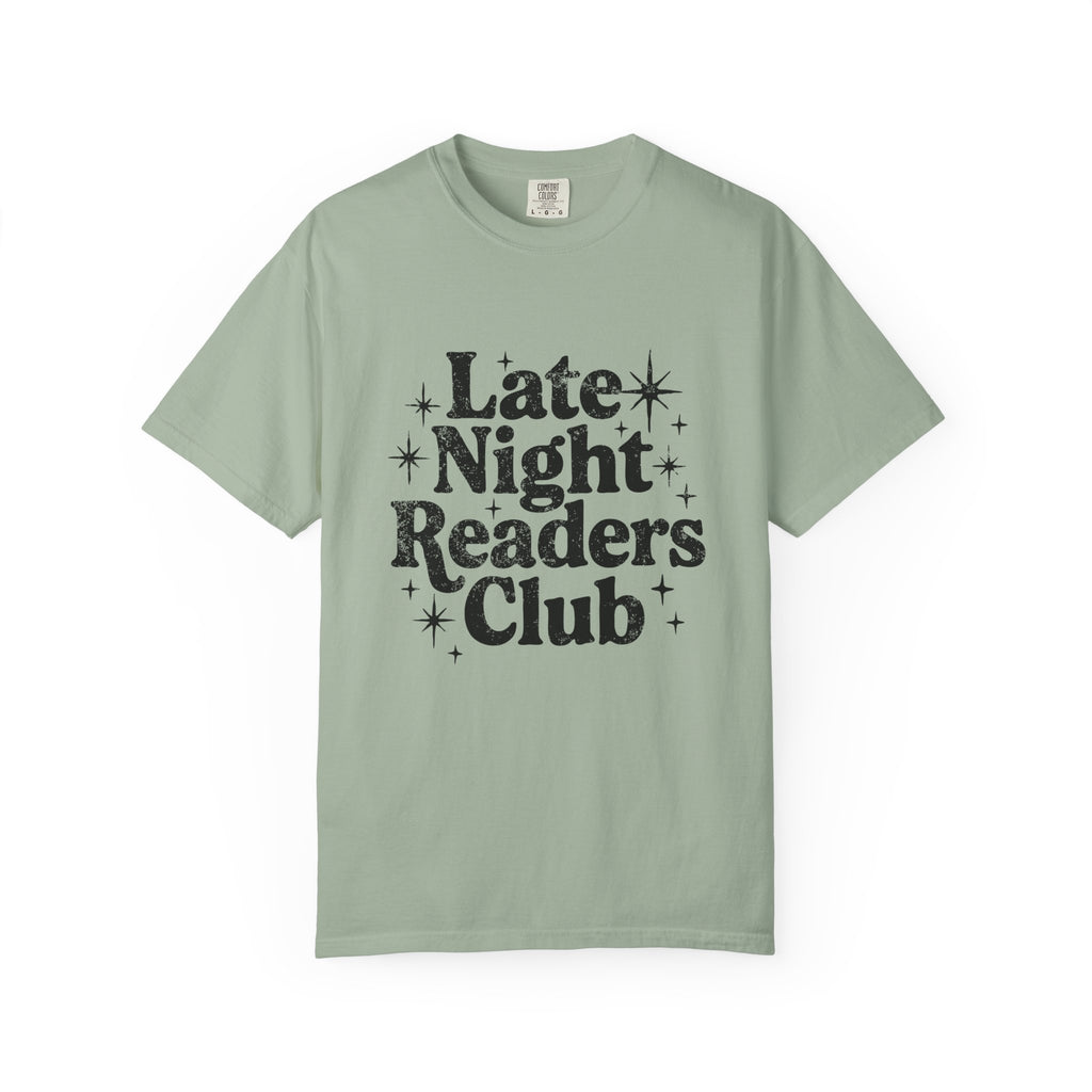 Late Night Readers Club Unisex T-Shirt | Cozy Book Lover's Tee for Night Owls, Perfect Gift for Readers & Bookworms