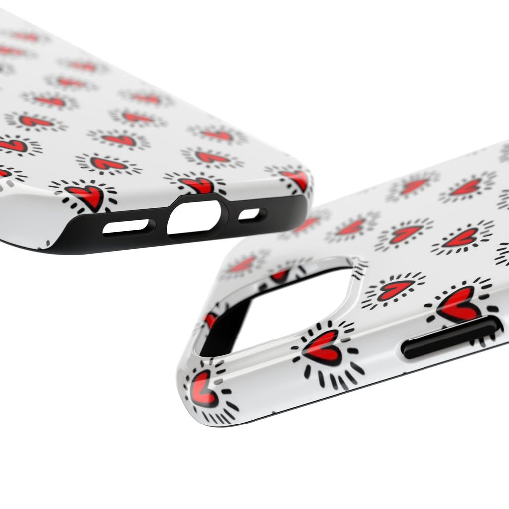 Heart Doodle Tough Phone Case