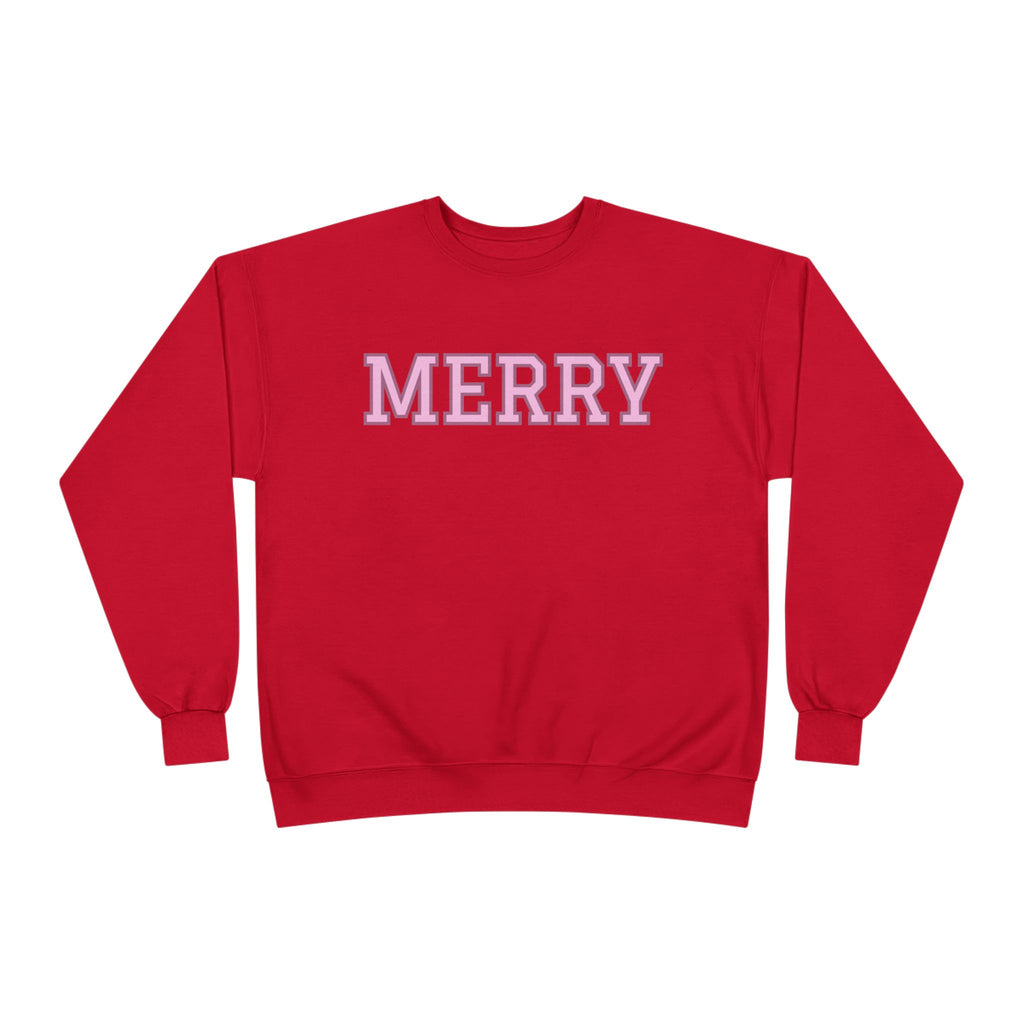 Merry Holiday Eco-Friendly Crewneck Sweatshirt