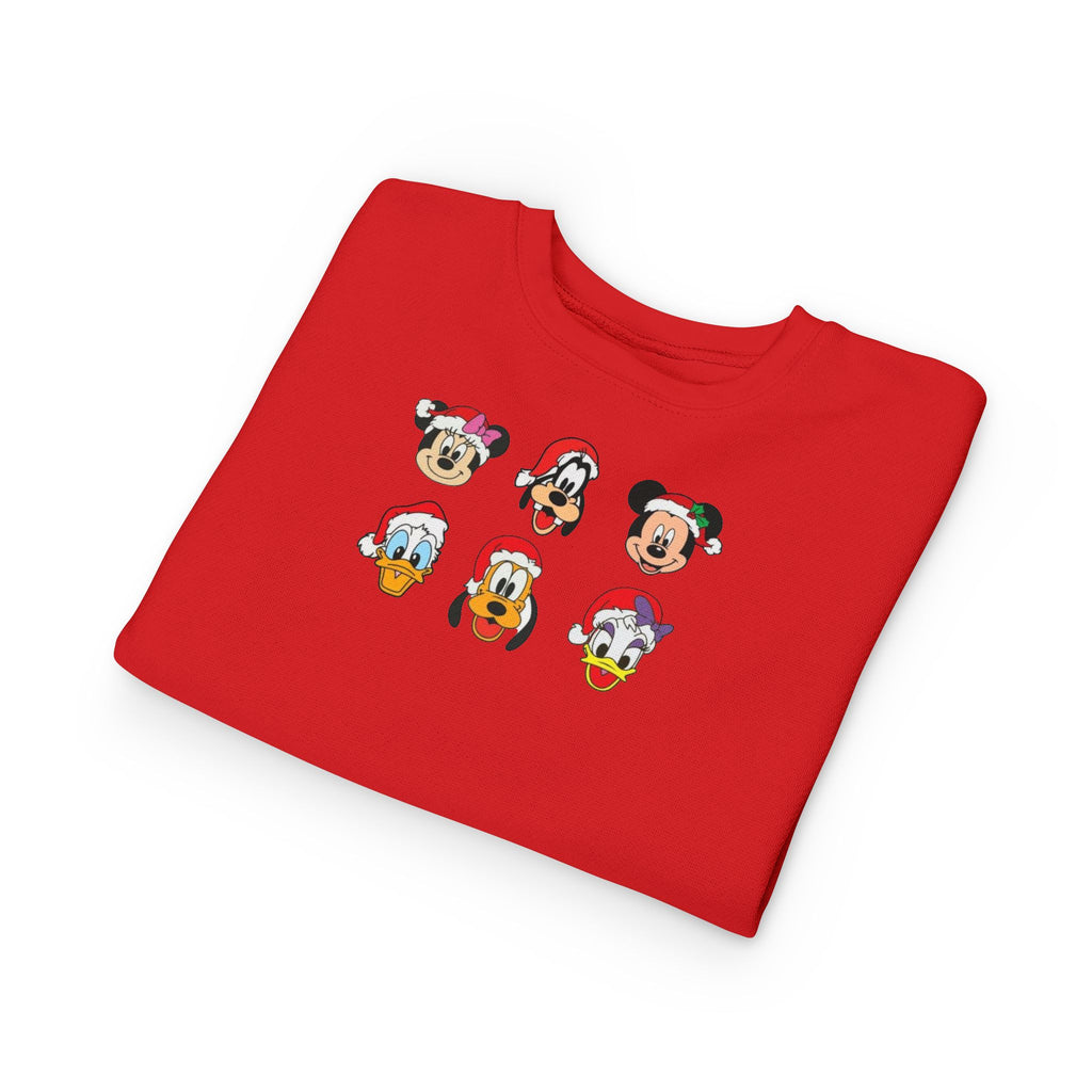 Toddler Sweatshirt - Cute Christmas Cartoon Characters