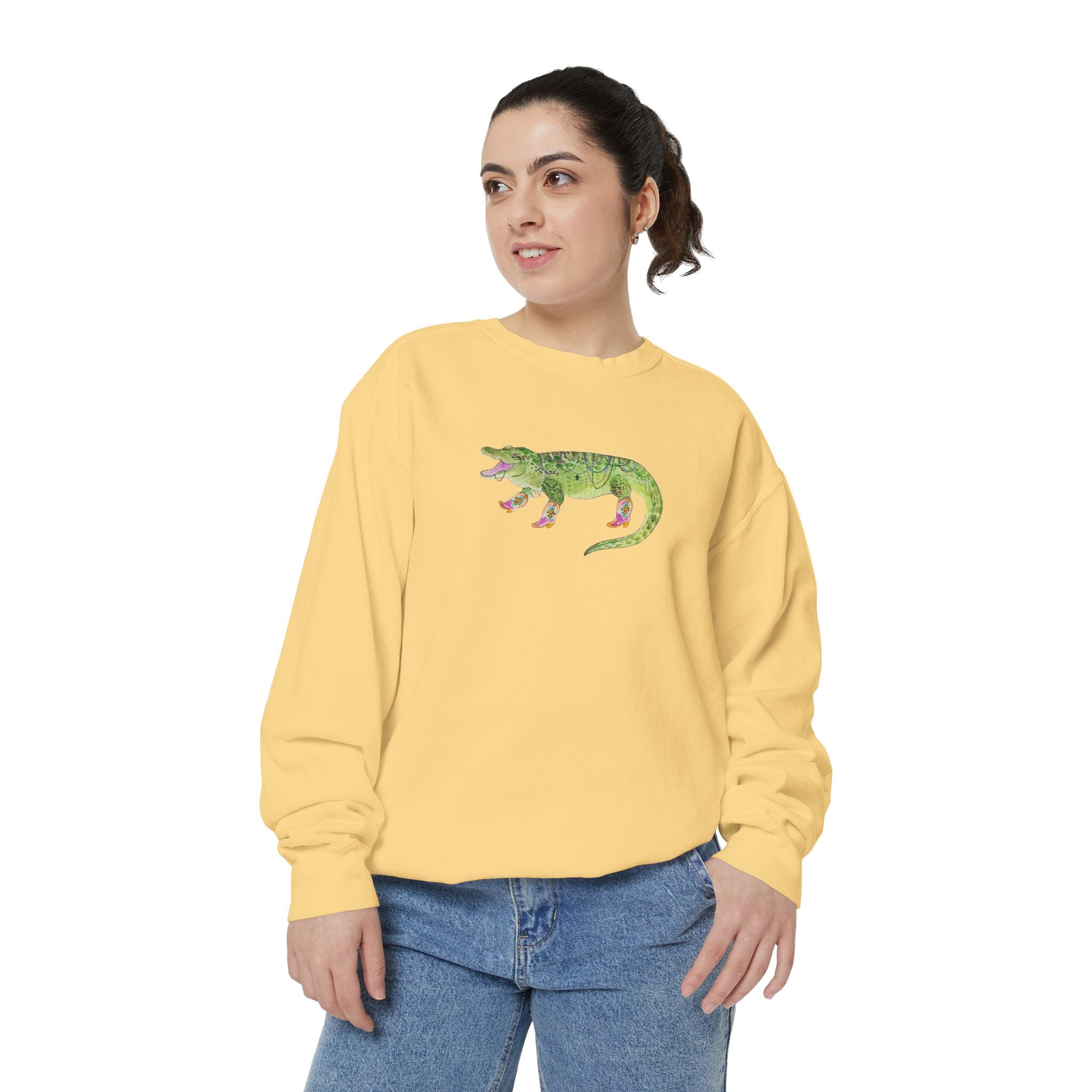 Bead Alligator Graphic Sweatshirt