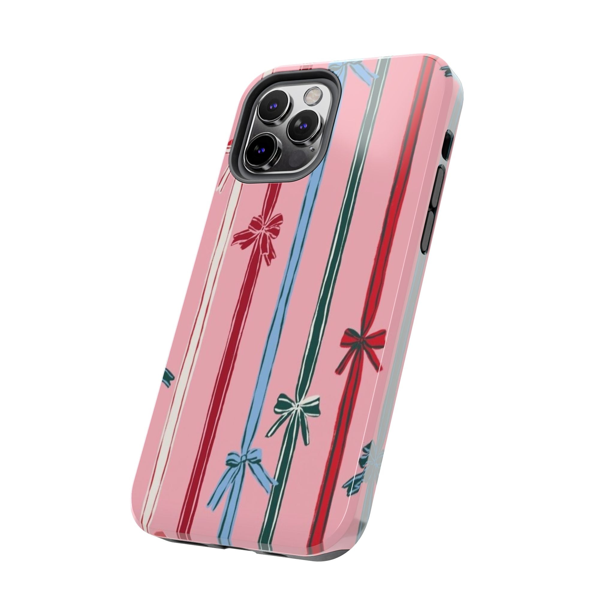 Holiday Bow Pattern Tough Phone Case