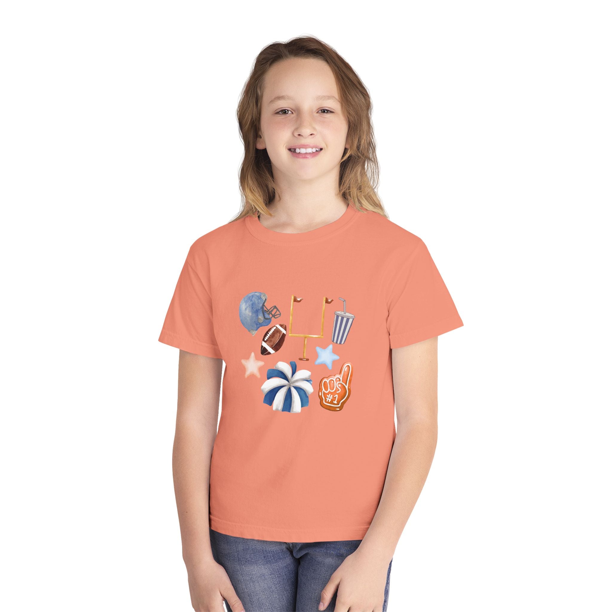 Cheerful Youth Charm Sports Tee