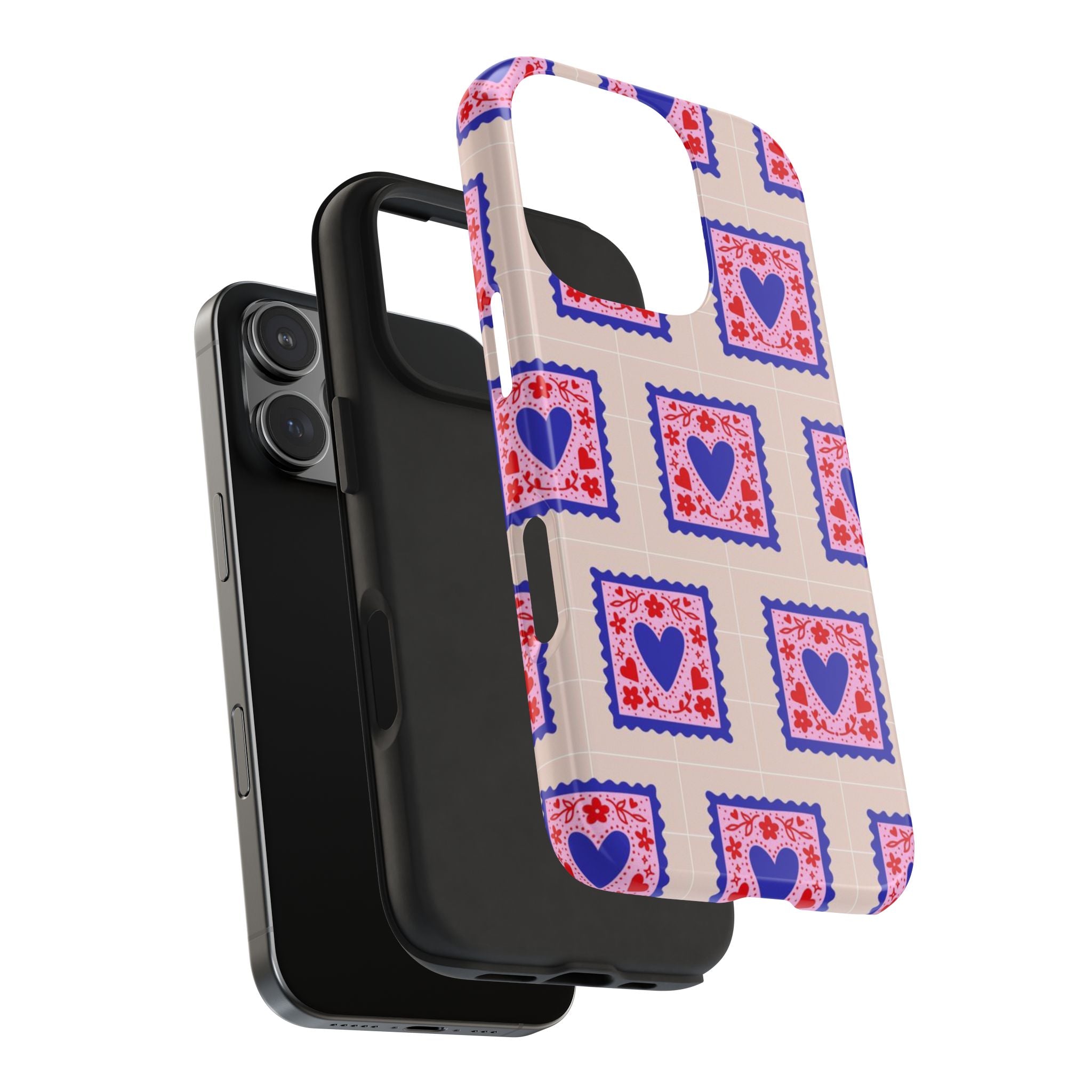 Heart Stamp Tough Phone Case