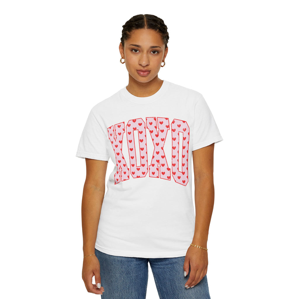 XOXO Heart Pattern T‑Shirt