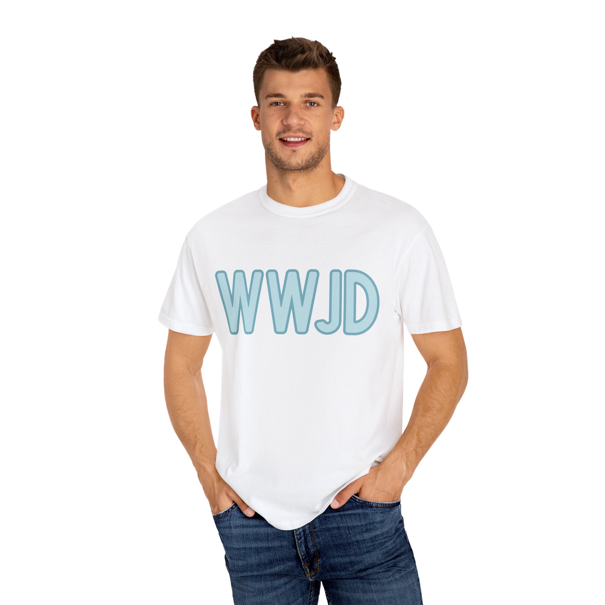 WWJD Unisex Garment-Dyed T-Shirt