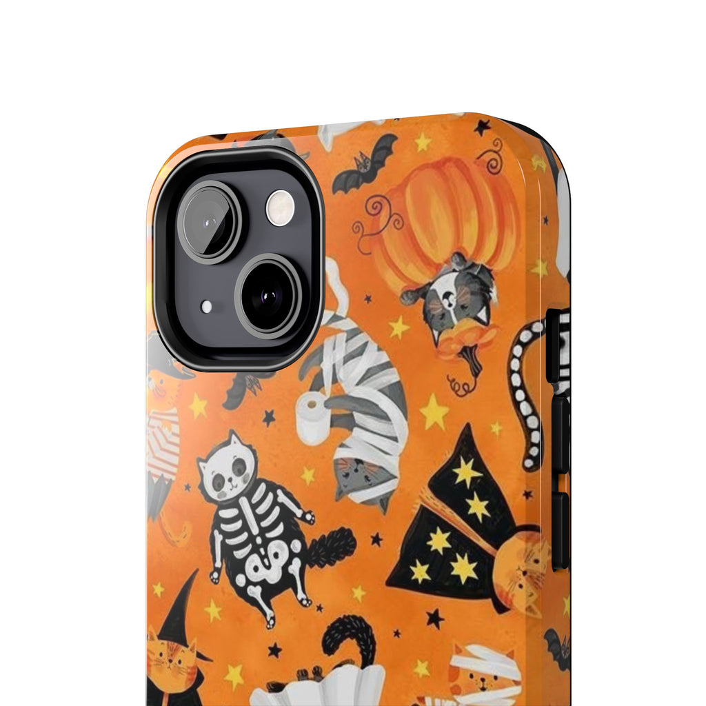 Spooky-Cat Halloween Tough Phone Case