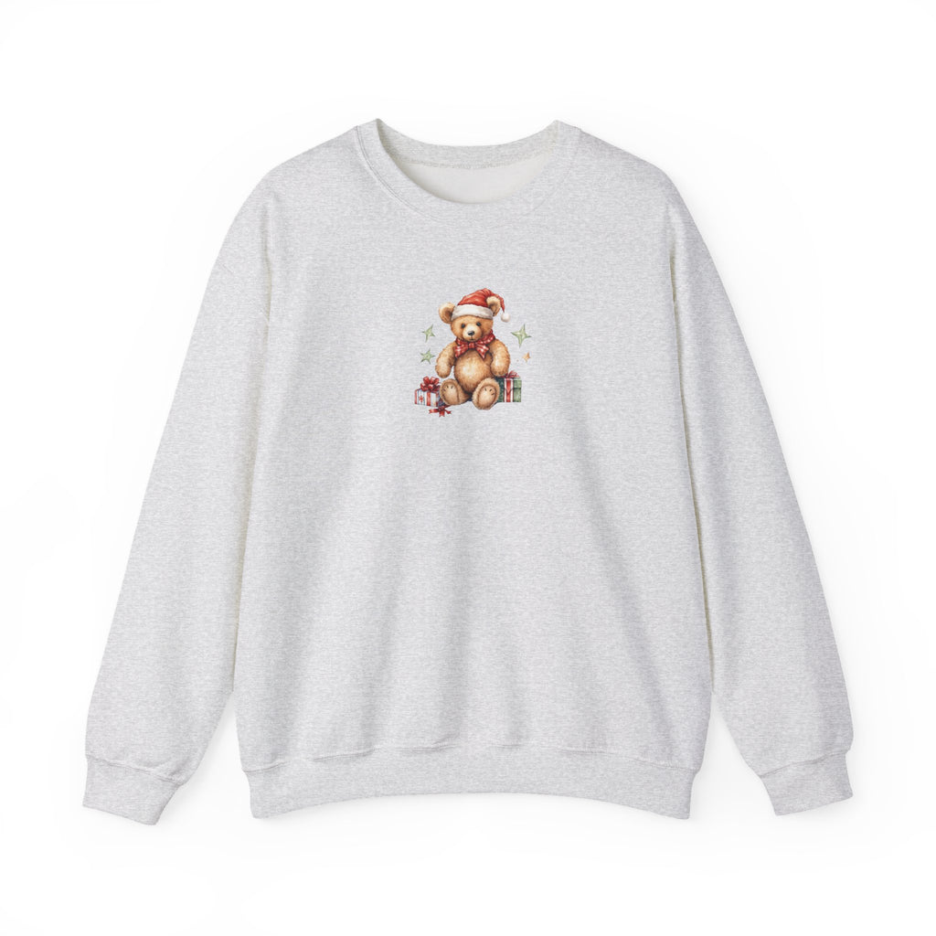Christmas Teddy Sweatshirt – Cute Santa Bear Holiday Crewneck