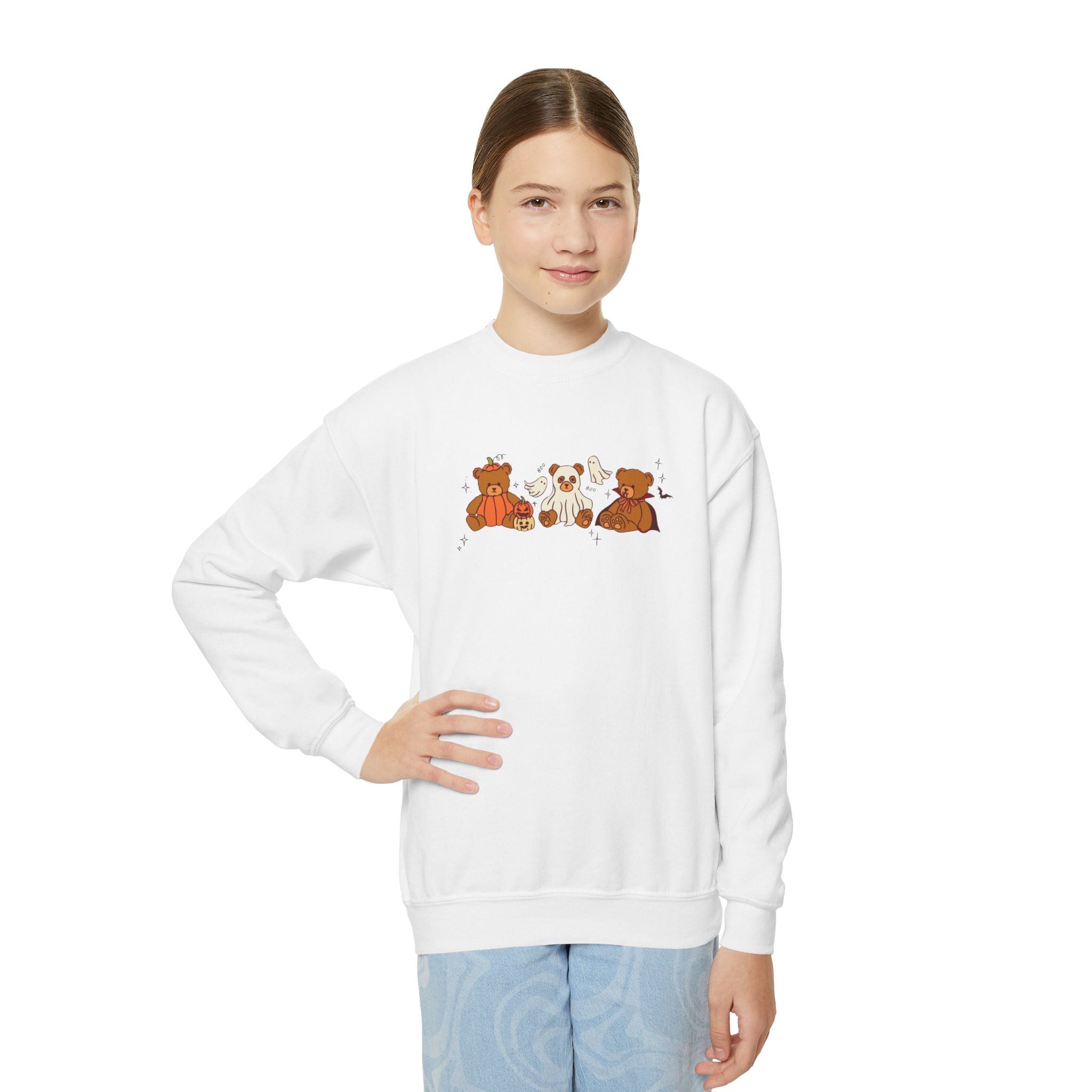 Cozy Bear Family Youth Crewneck Sweatshirt