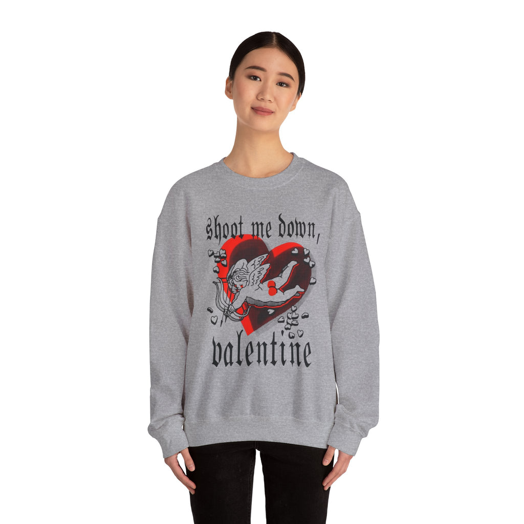 Edgy Gothic Valentine Crewneck