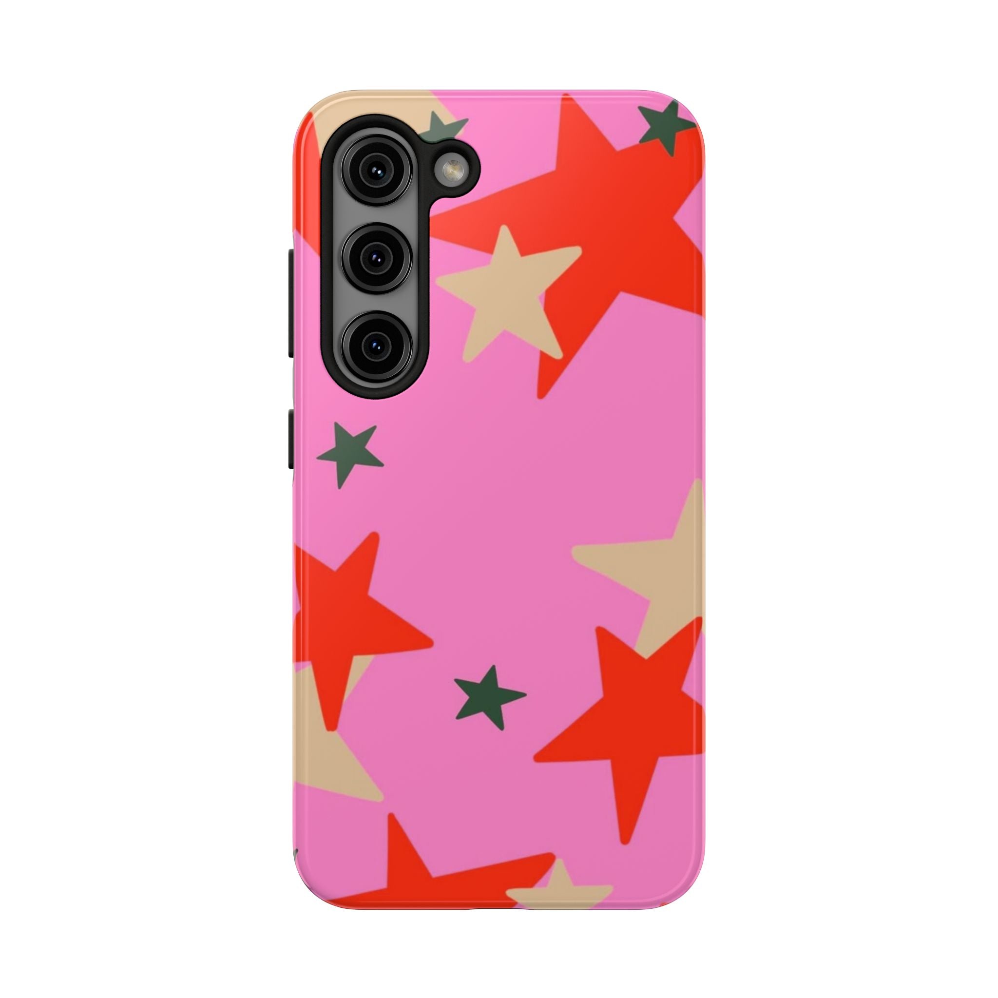 Pink Star Pattern Tough Phone Case