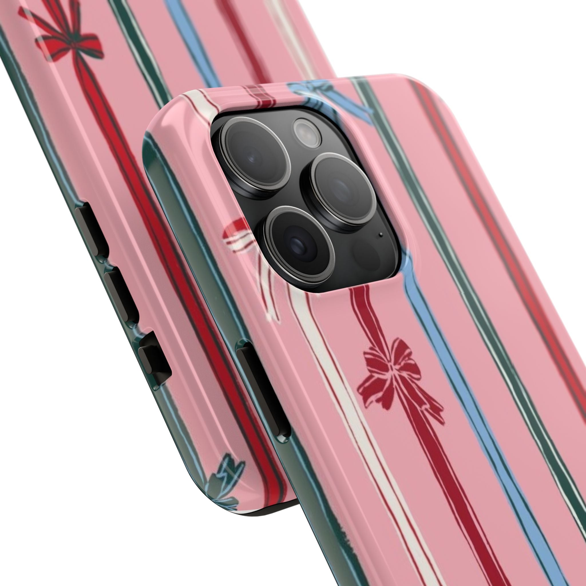 Holiday Bow Pattern Tough Phone Case