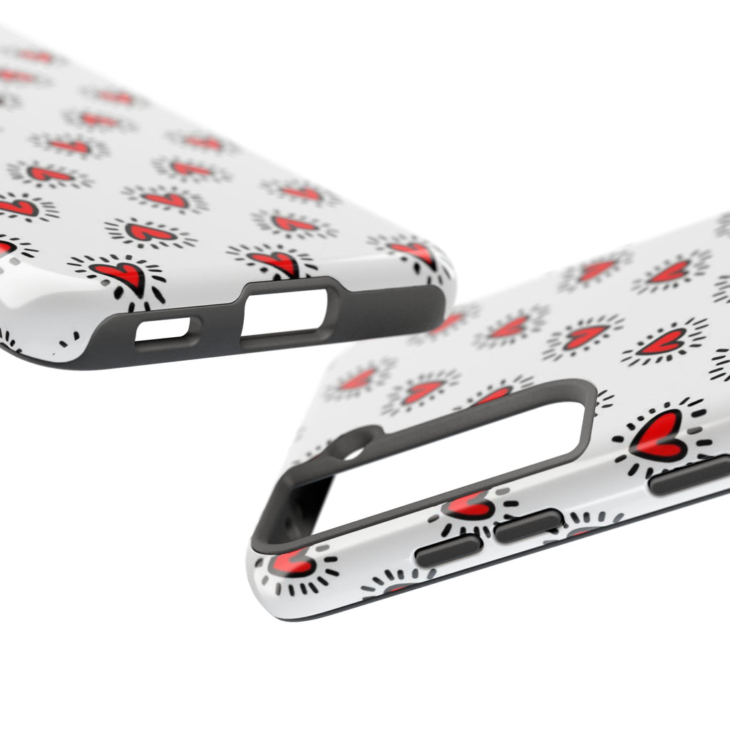 Heart Doodle Tough Phone Case