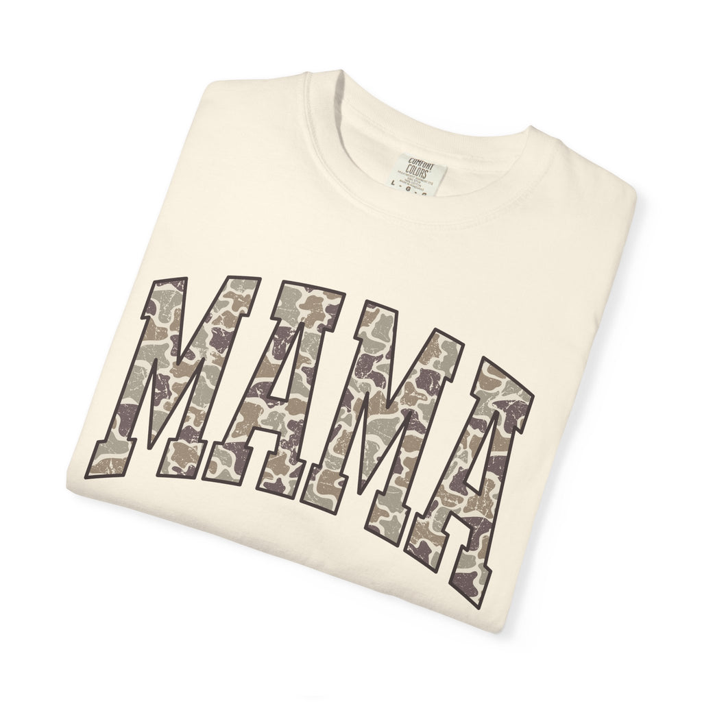 Camo Mama T-Shirt, Perfect Gift for Moms, Casual Everyday Wear, Summer Fashion, Great for Mother's Day