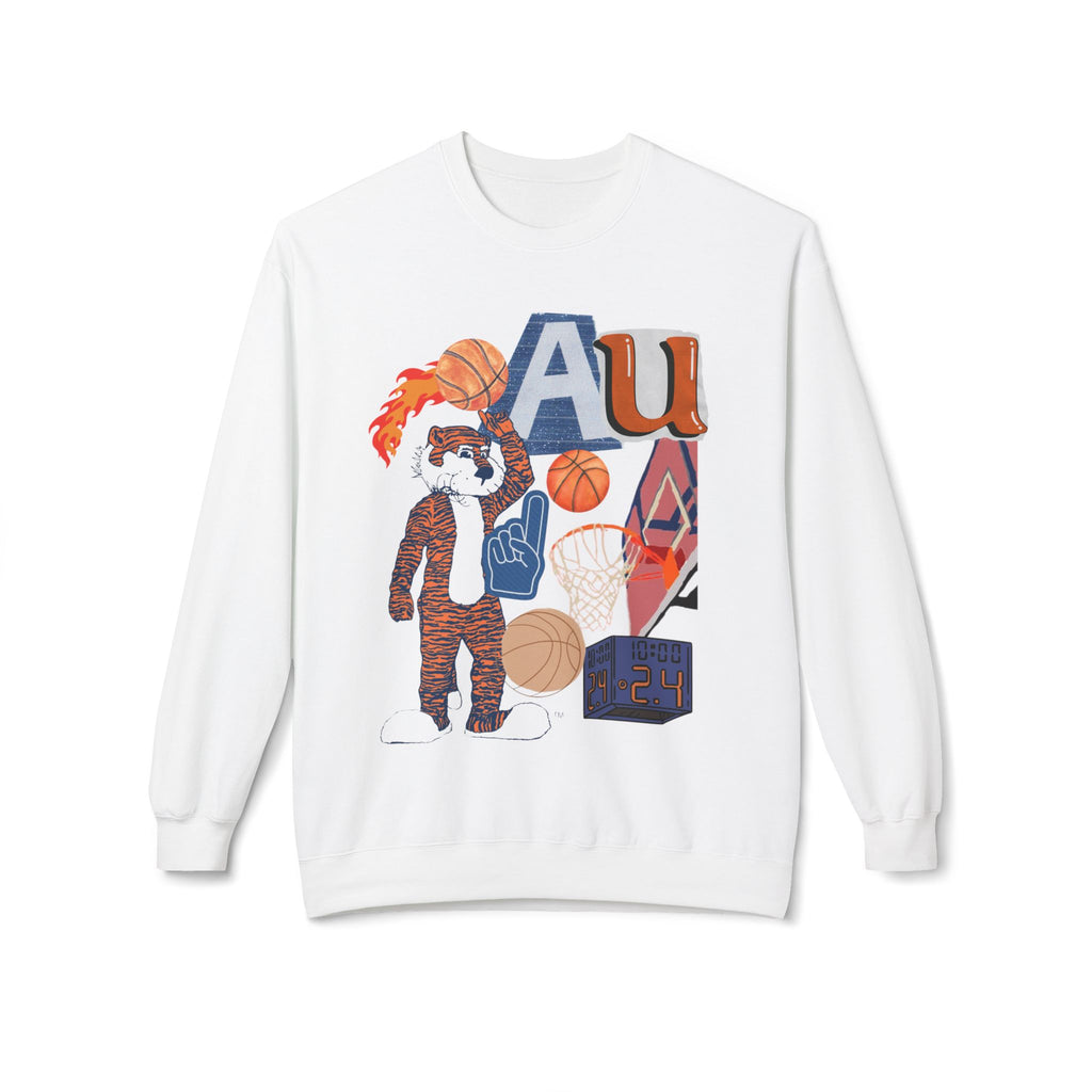 AU Basketball Fan Crewneck Sweatshirt - Unisex Midweight Fleece
