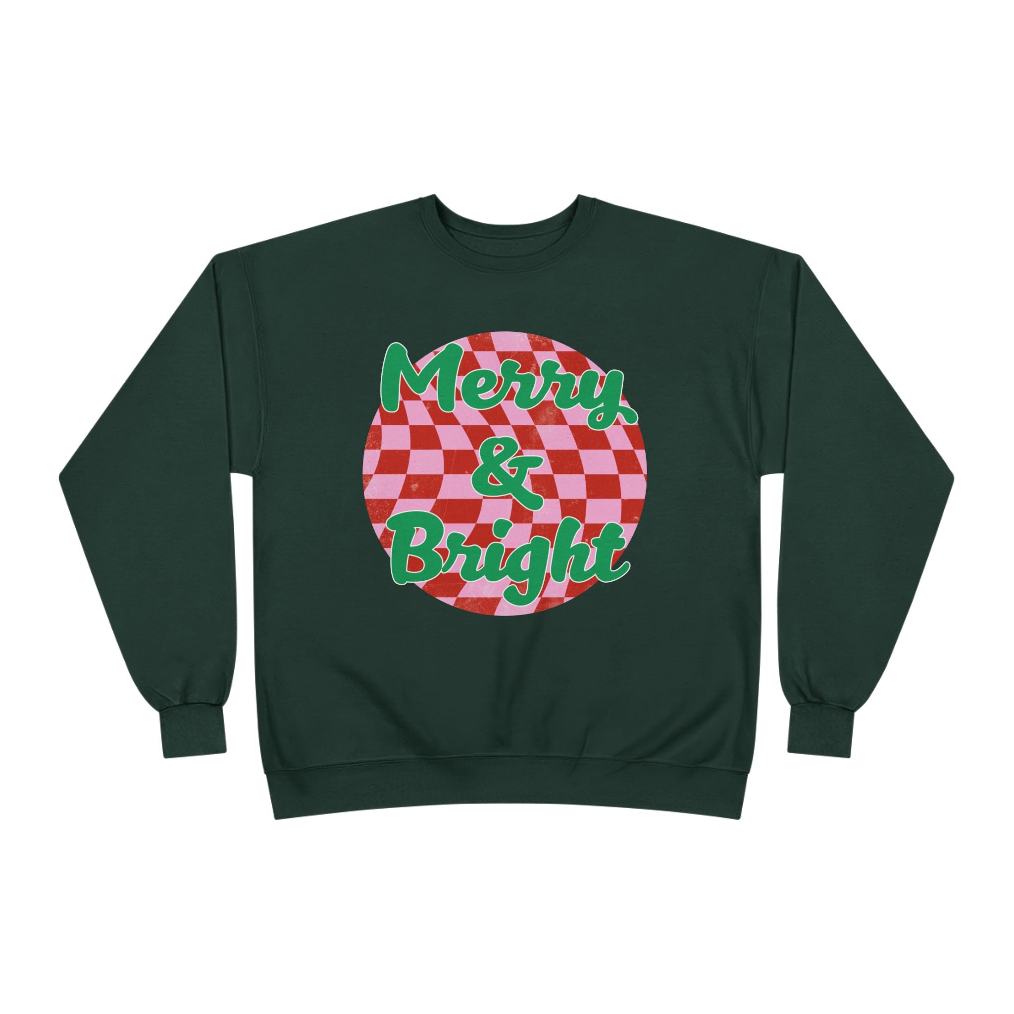 Merry & Bright Eco-Friendly Crewneck Sweatshirt