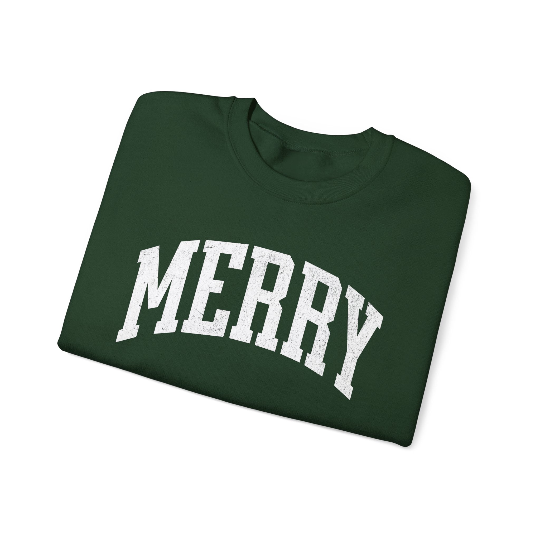Merry Crewneck Sweatshirt for Holiday