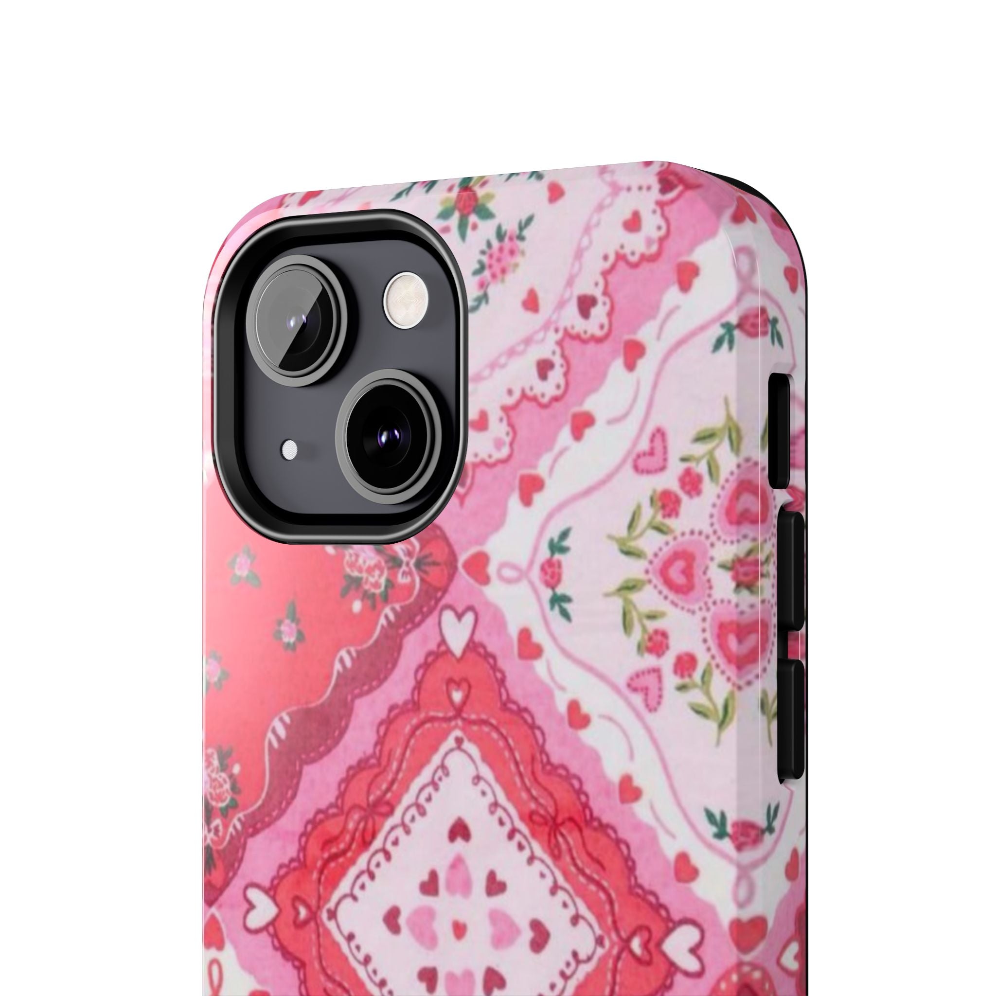 Pink Bandana Heart Tough Phone Case