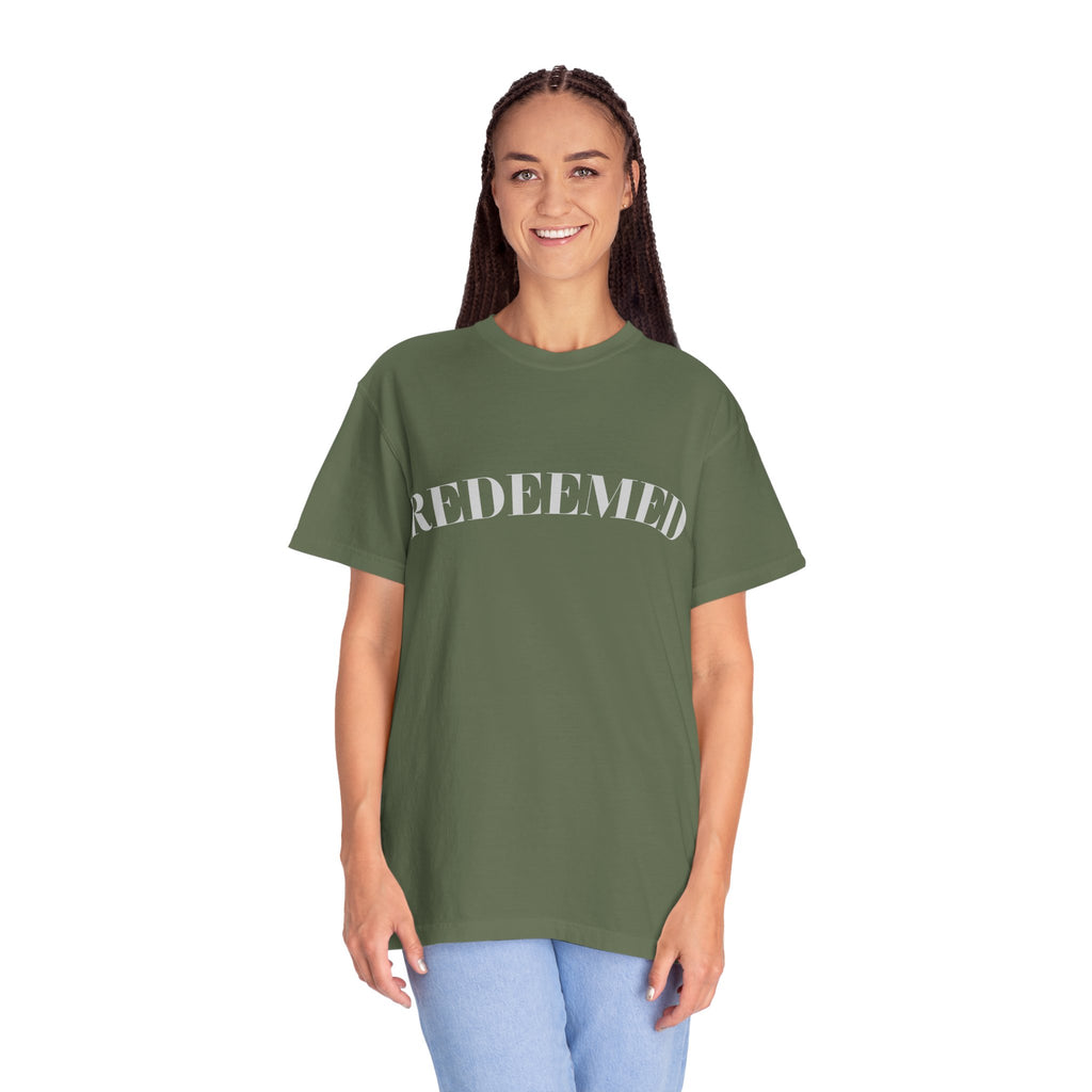 Redeemed Garment-Dyed T-Shirt, Christian Apparel