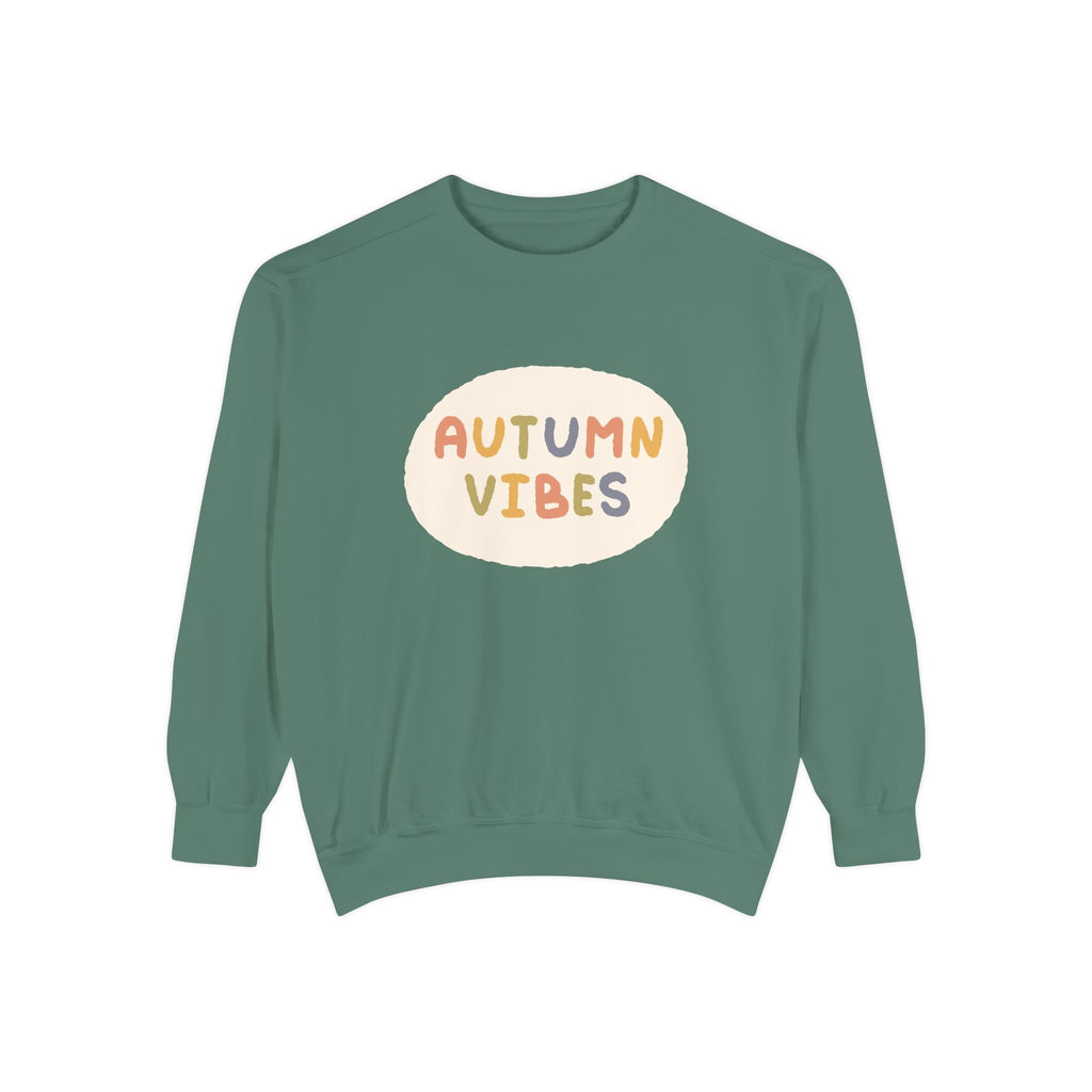 Unisex Autumn Vibes Garment-Dyed Sweatshirt