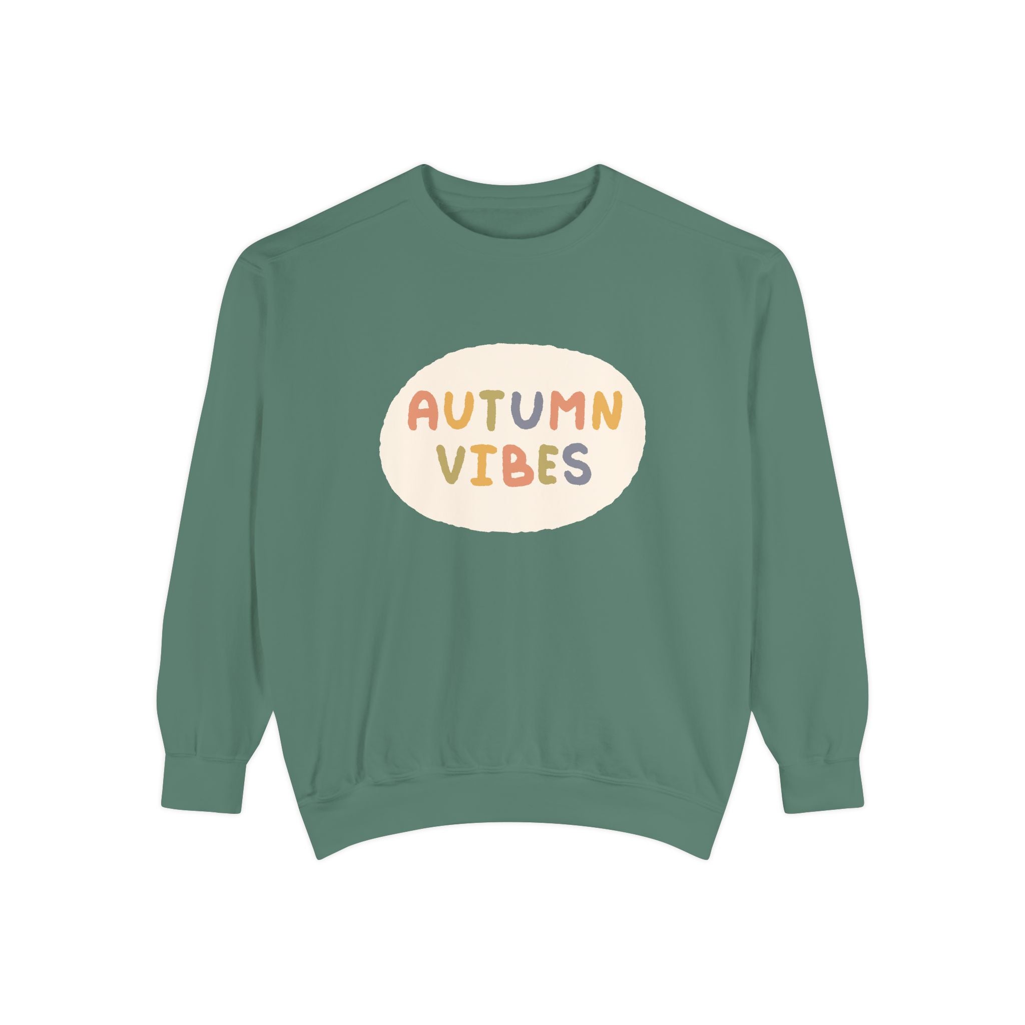 Unisex Autumn Vibes Garment-Dyed Sweatshirt