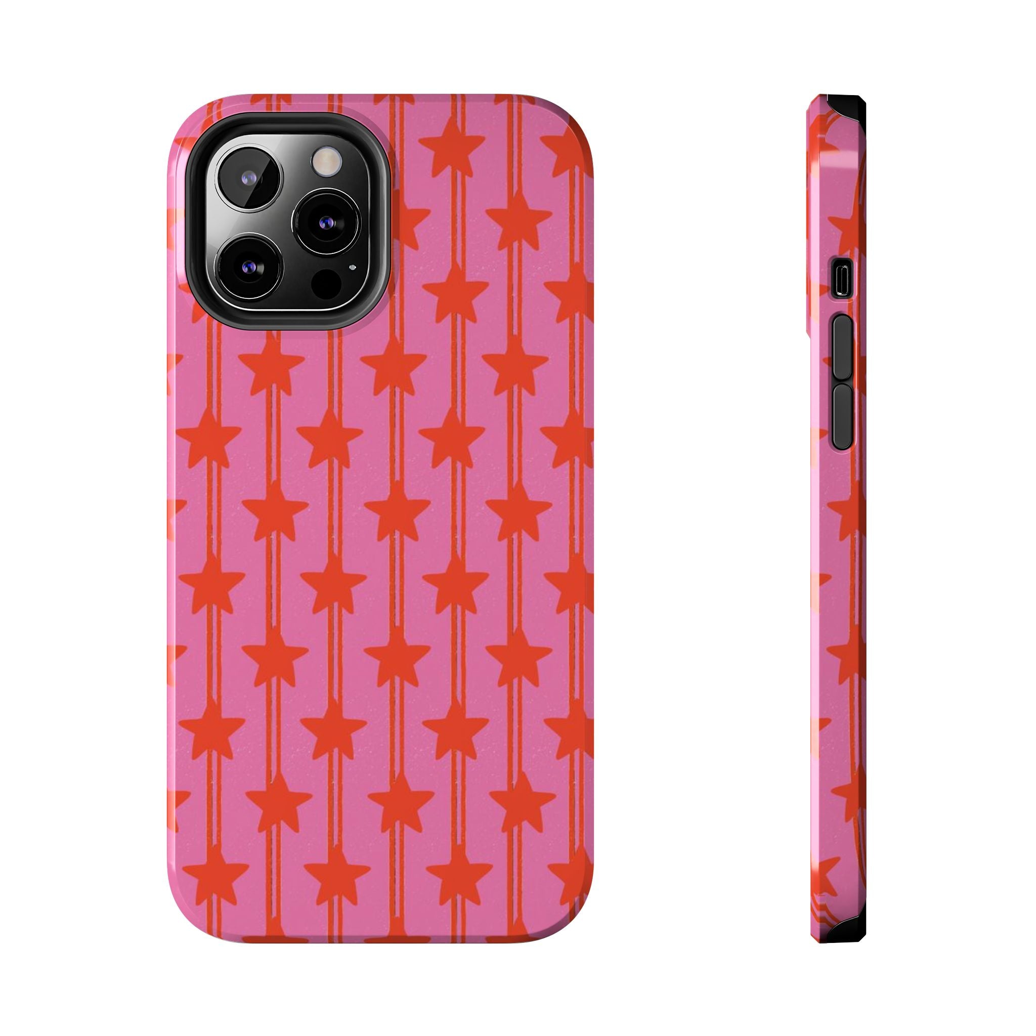 Pink Star Stripe Tough Phone Case