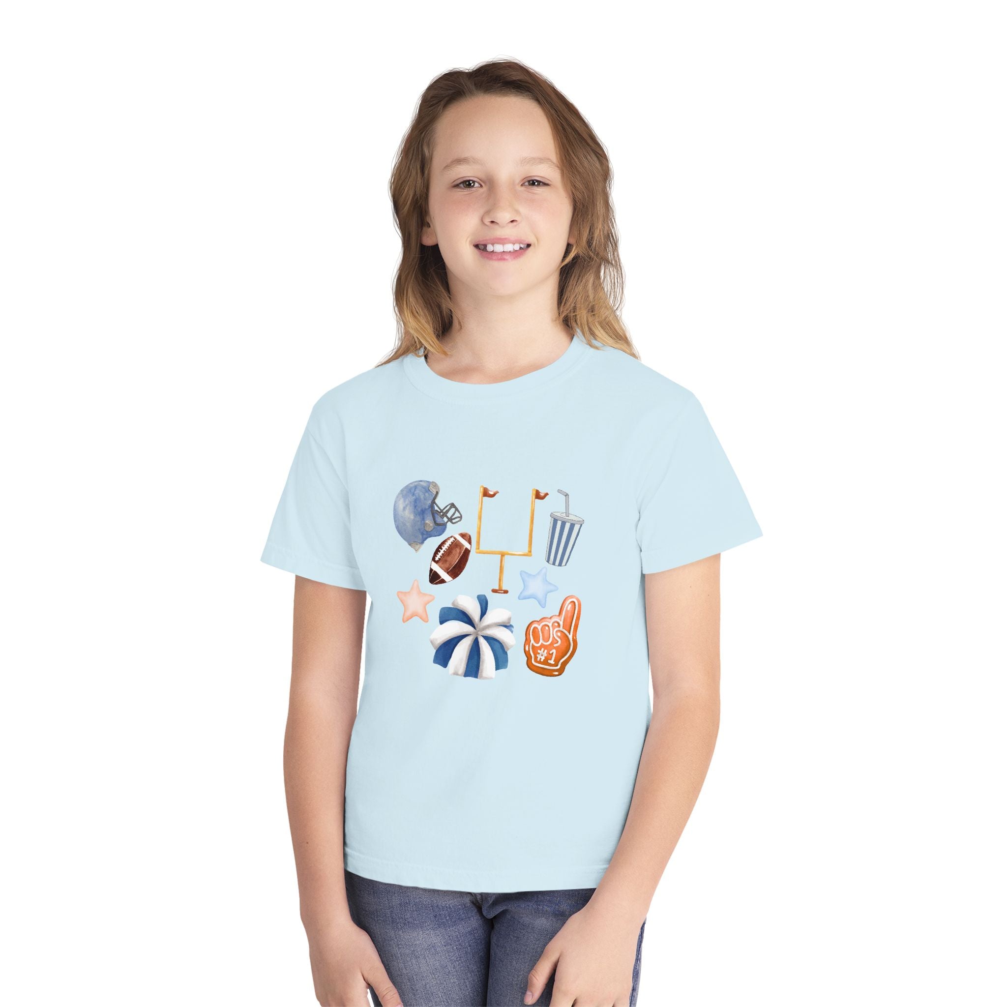Cheerful Youth Charm Sports Tee