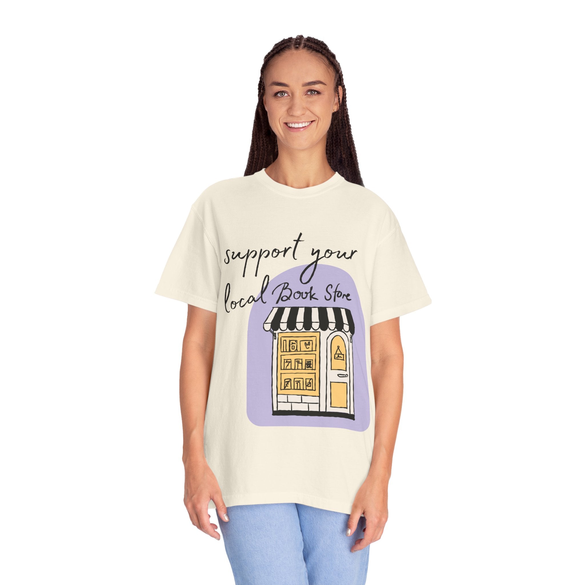 Support Local Bookstore Garment-Dyed T-shirt