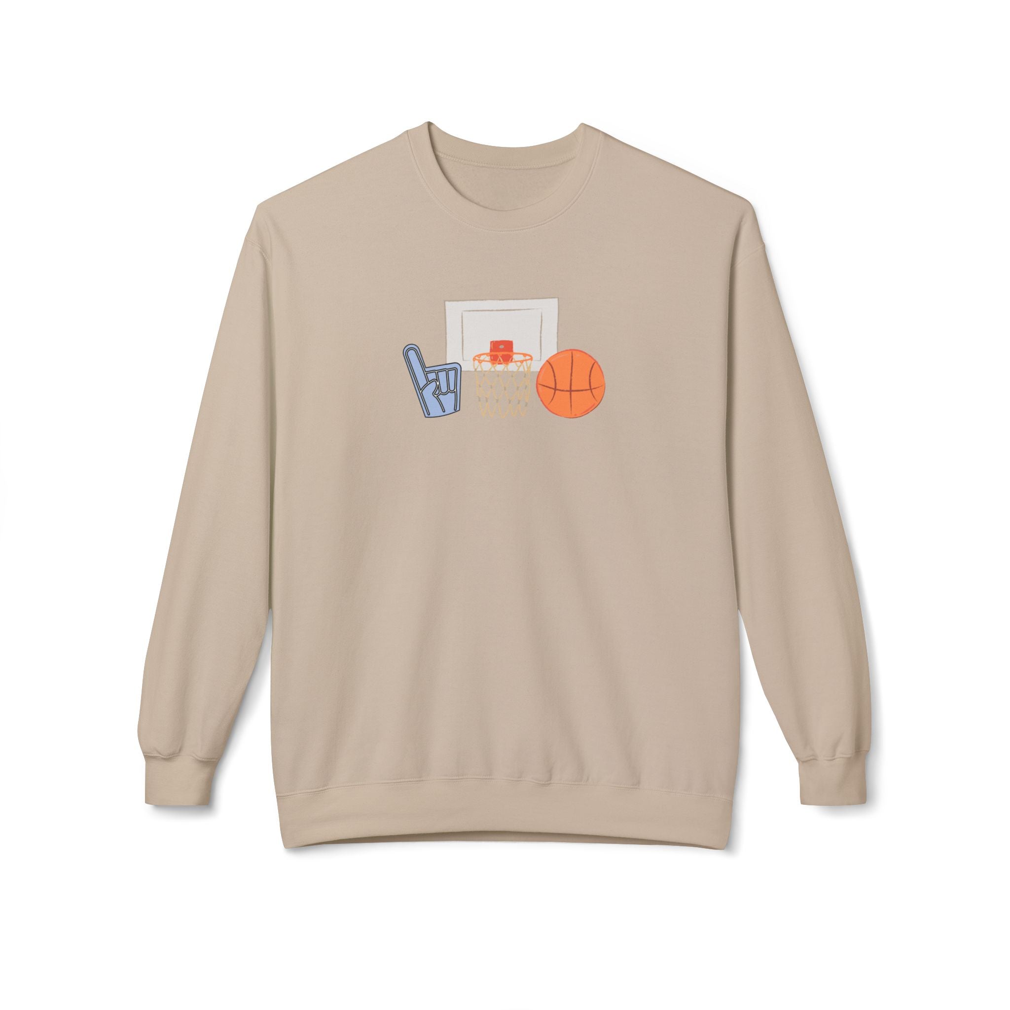Basketball Fan Crewneck Sweatshirt - Unisex Softstyle Fleece
