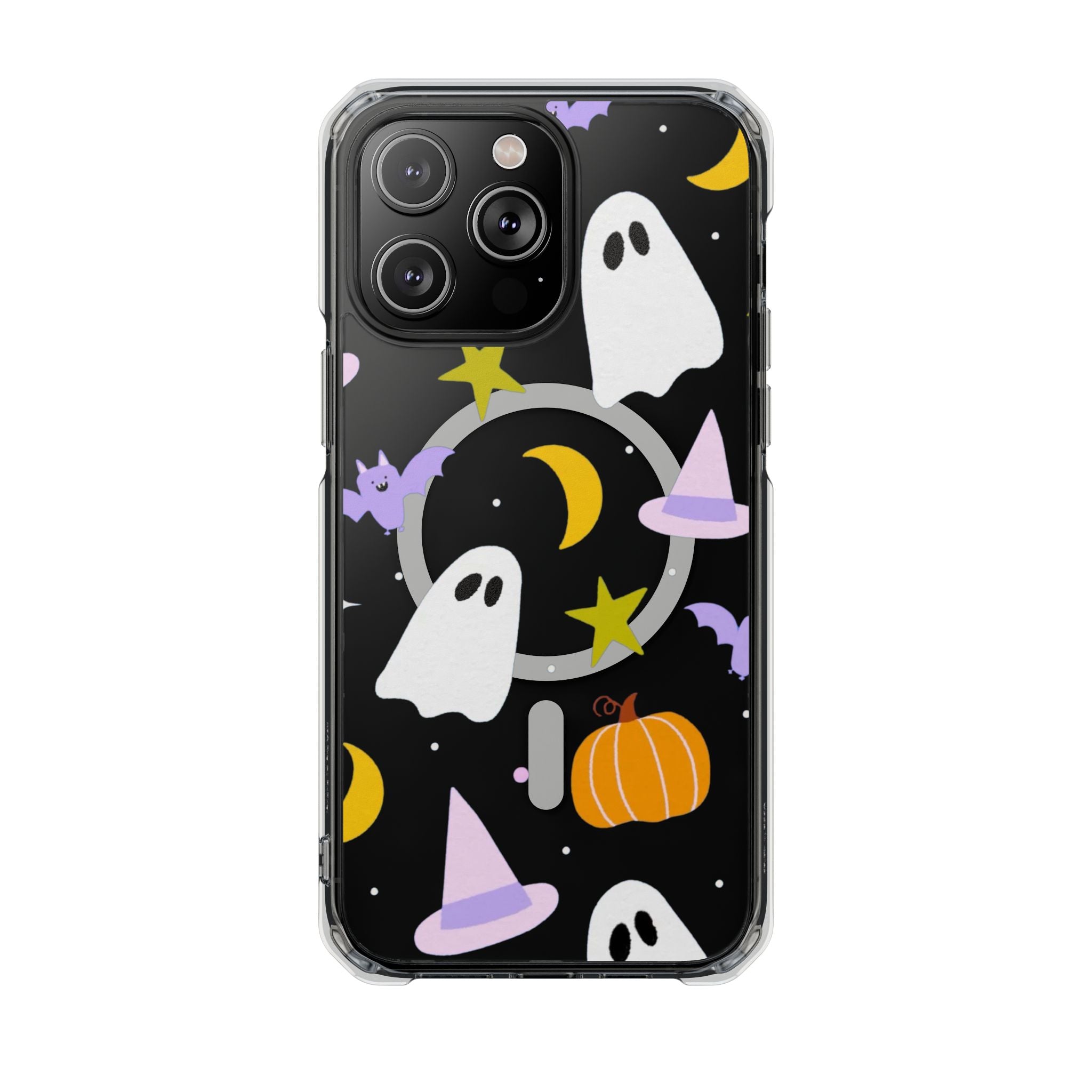 Ghost Transparent Background Magnetic Clear Impact Case