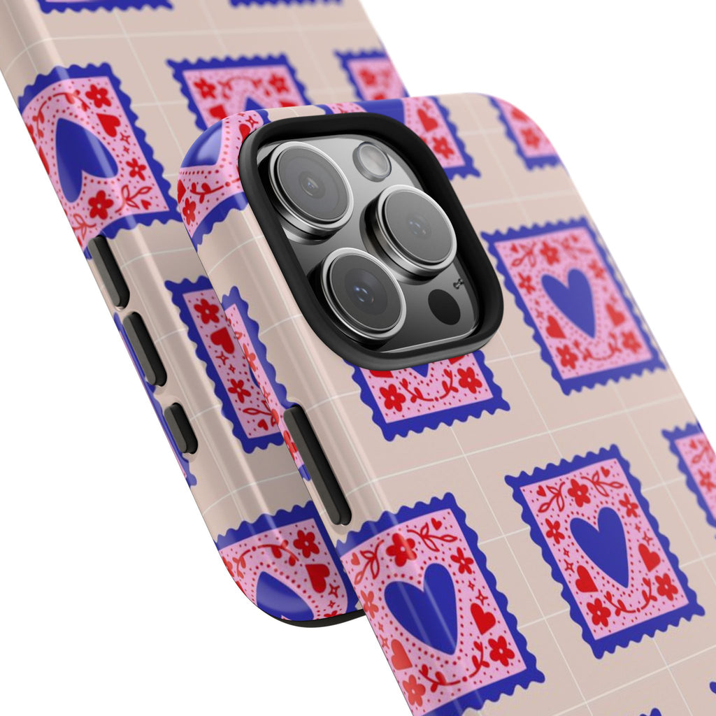 Heart Stamp Tough Phone Case