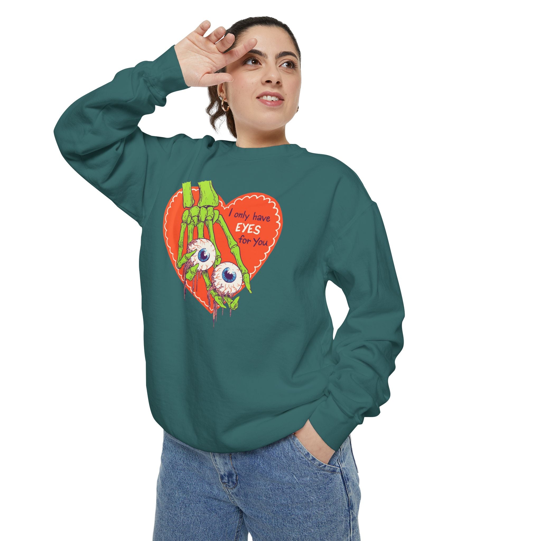 Zombie Hand Heart Sweatshirt