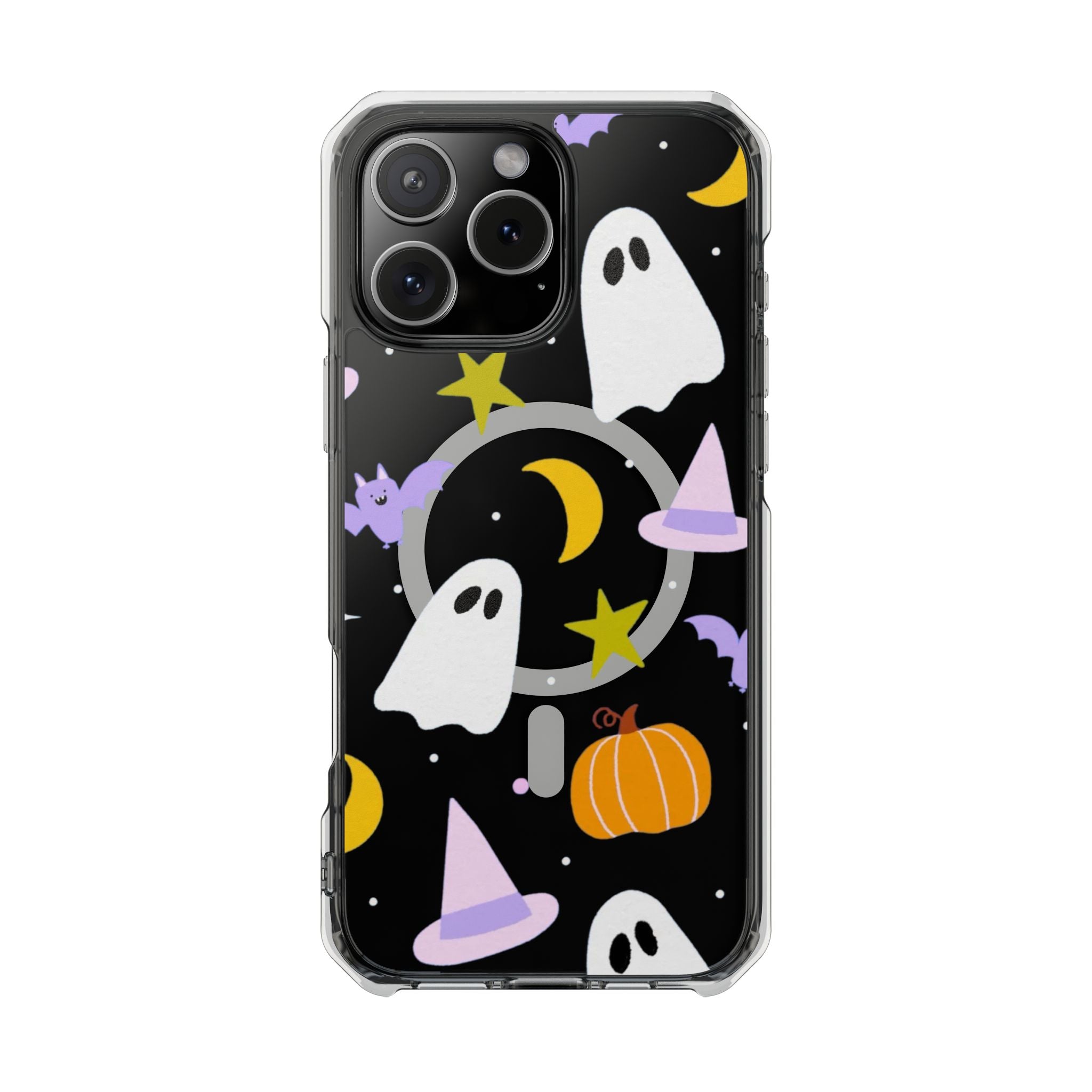 Ghost Transparent Background Magnetic Clear Impact Case