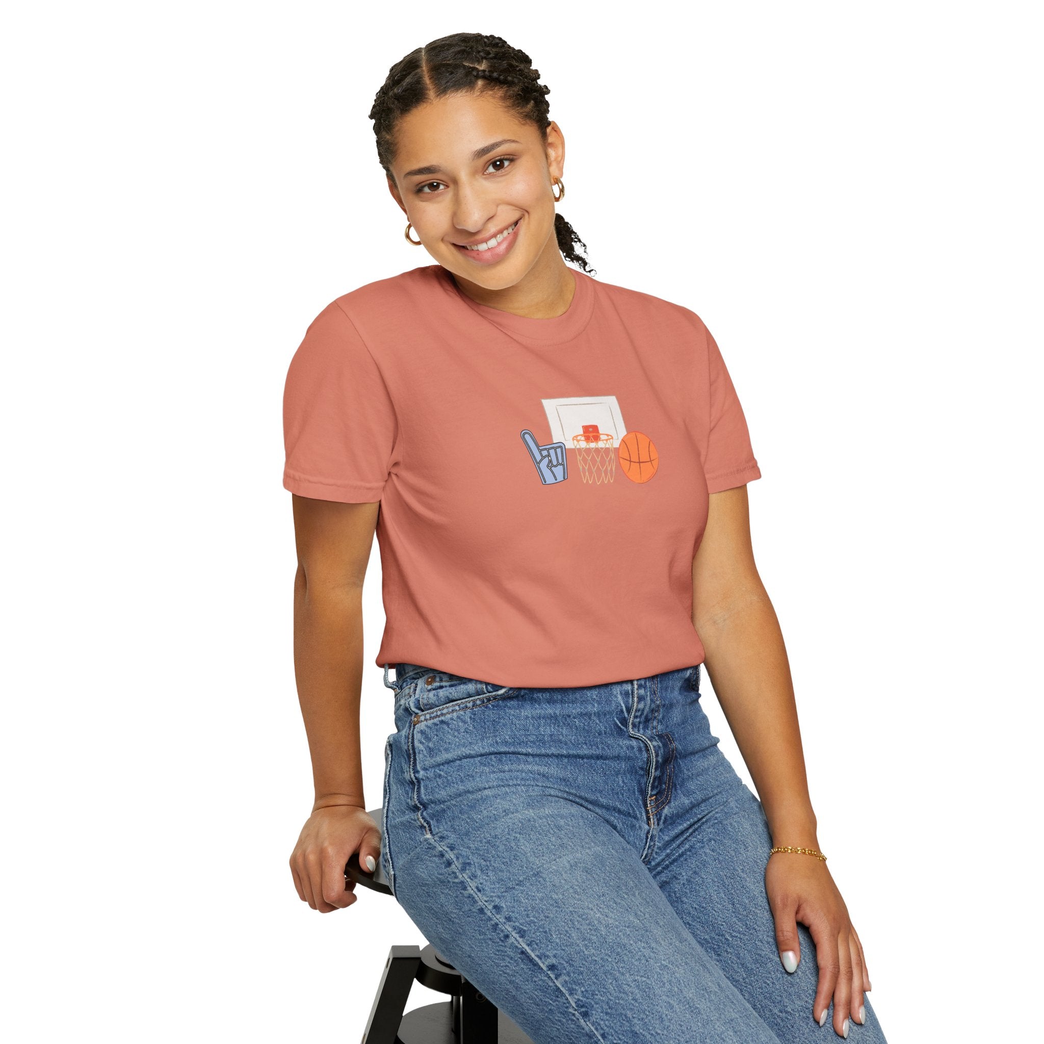 Basketball Fan Unisex Garment-Dyed T-Shirt