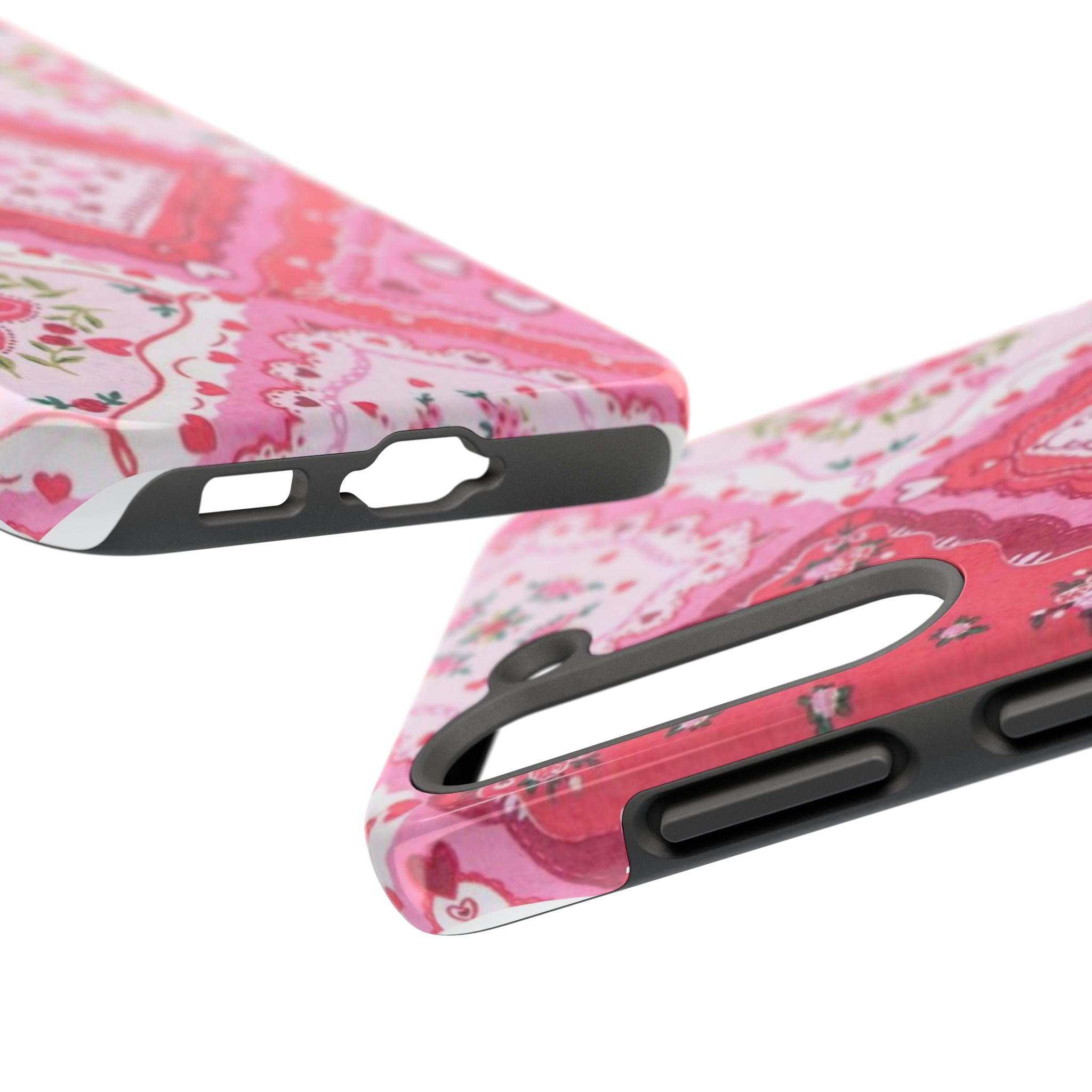 Pink Bandana Heart Tough Phone Case