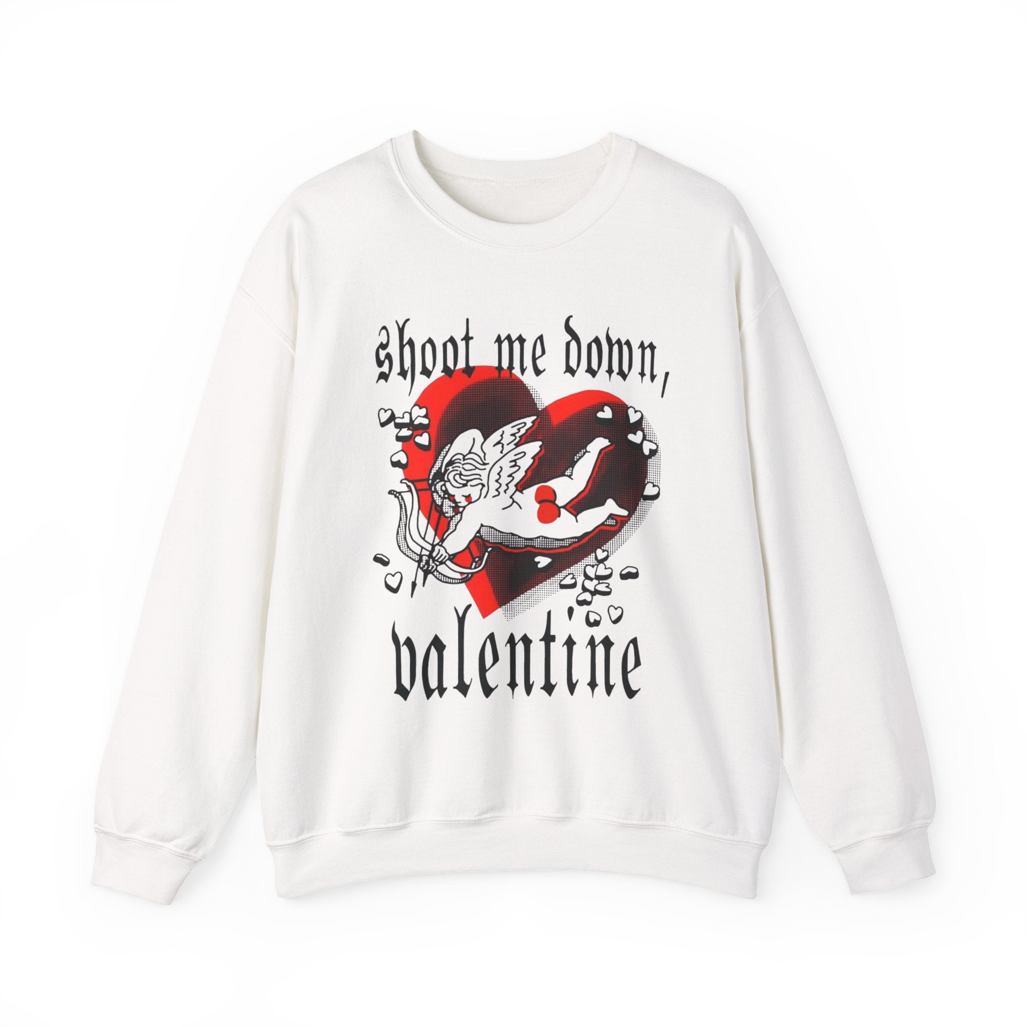 Edgy Gothic Valentine Crewneck