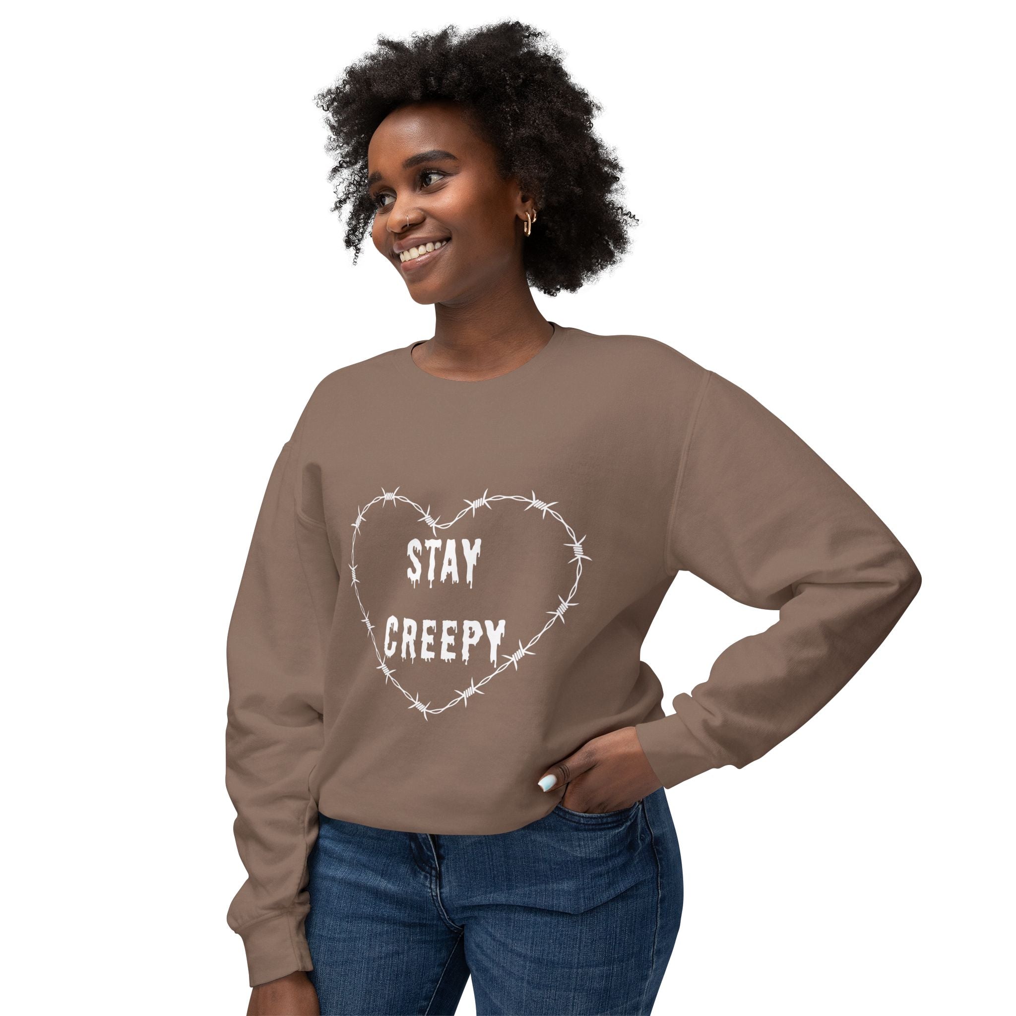 Stay Creepy Lightweight Crewneck Sweatshirt