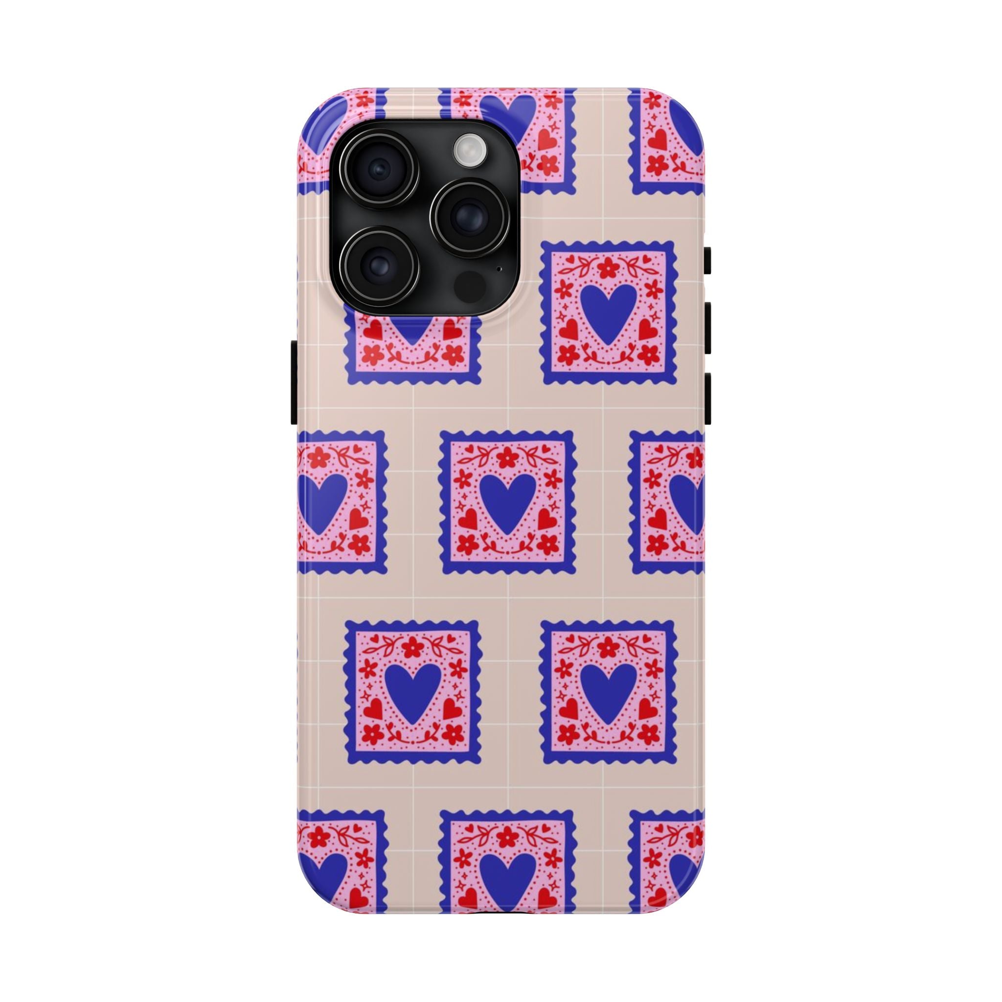Heart Stamp Tough Phone Case